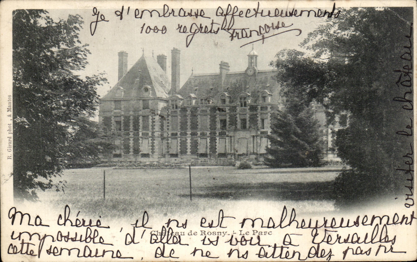 CPA Castle De Rosny the Park