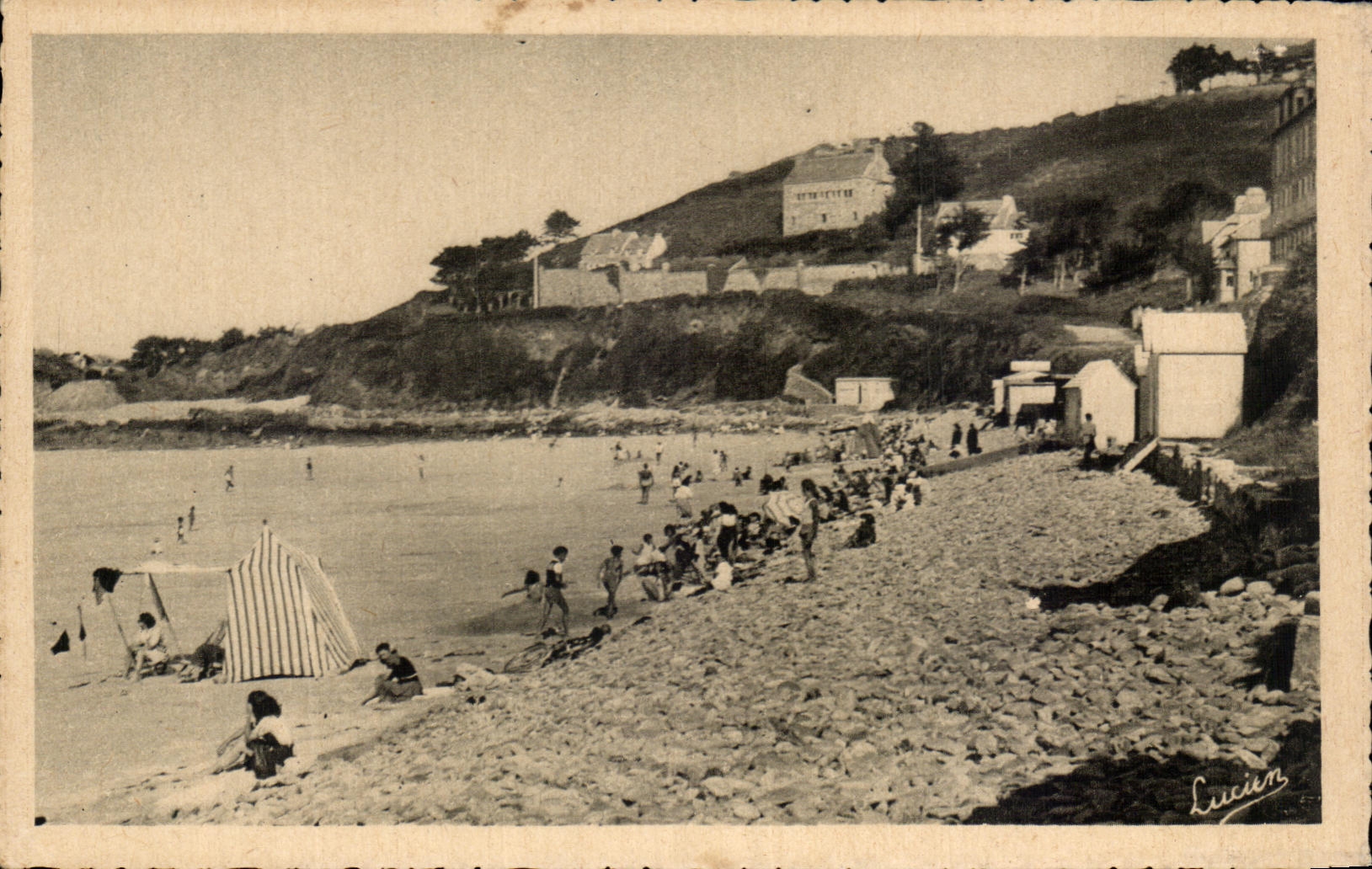 CPA Our Beautiful Brittany Perros Guirec Beach De Trestrignel