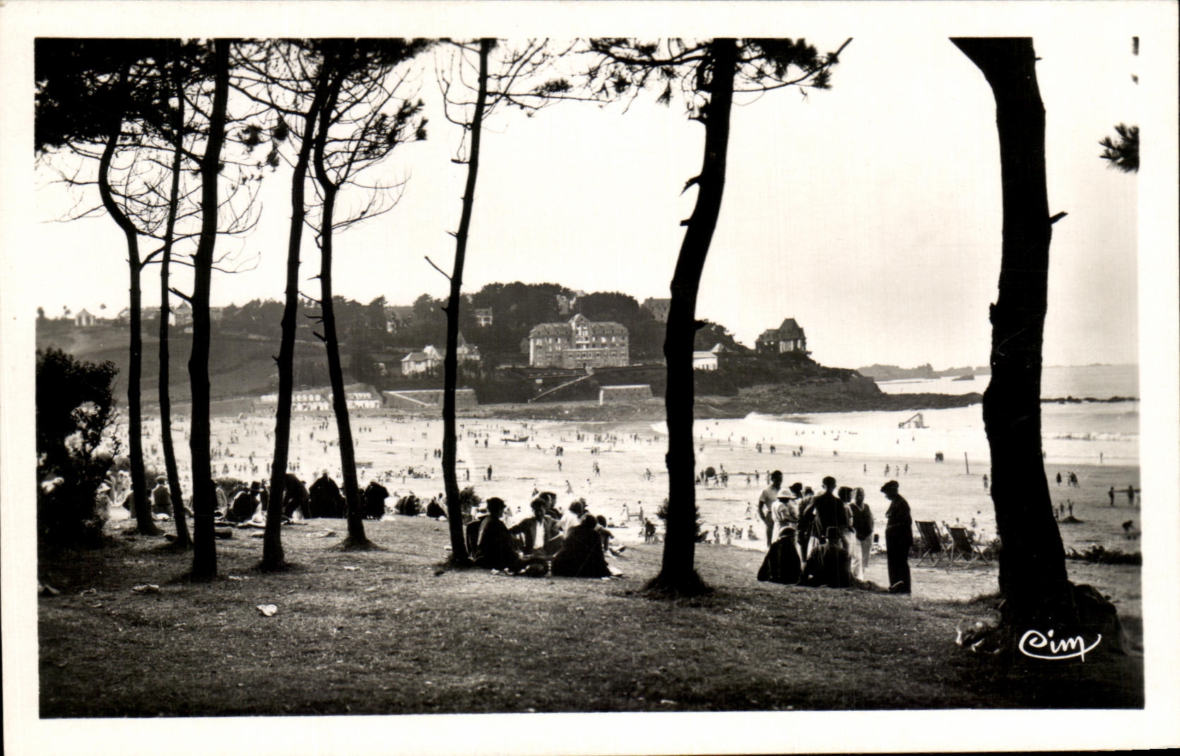 CPA Perros Guirec Trestraou Through the Pines