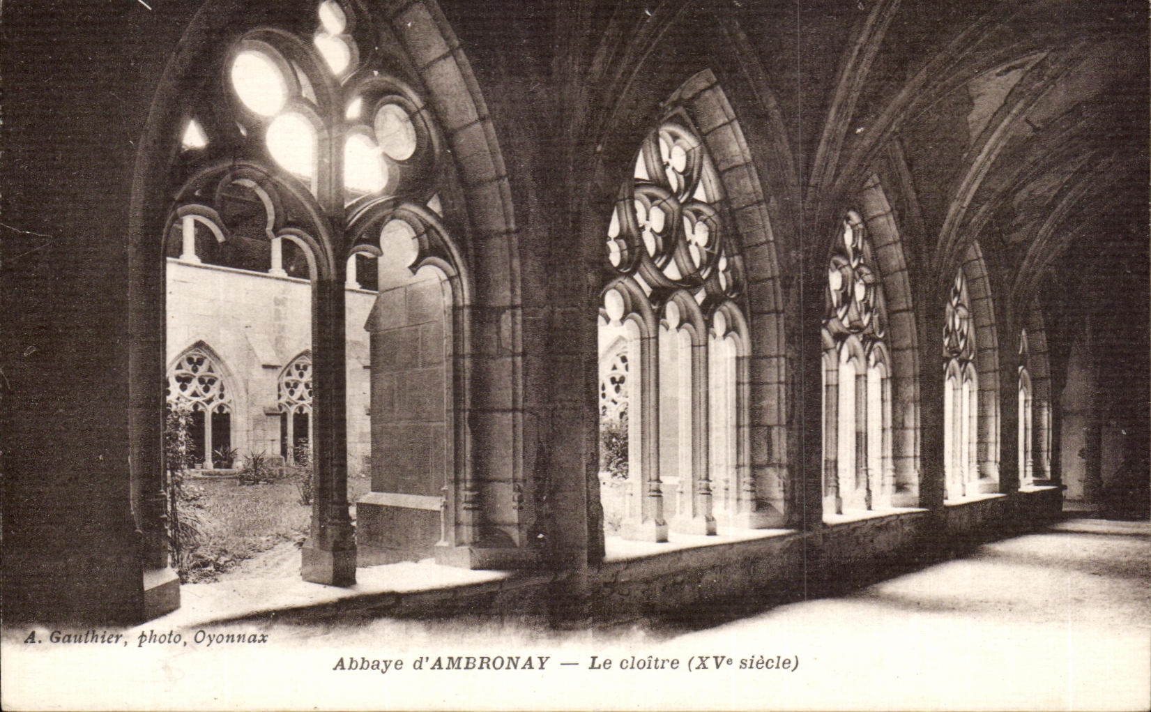 CPA Abbey of Ambronay the Cloister