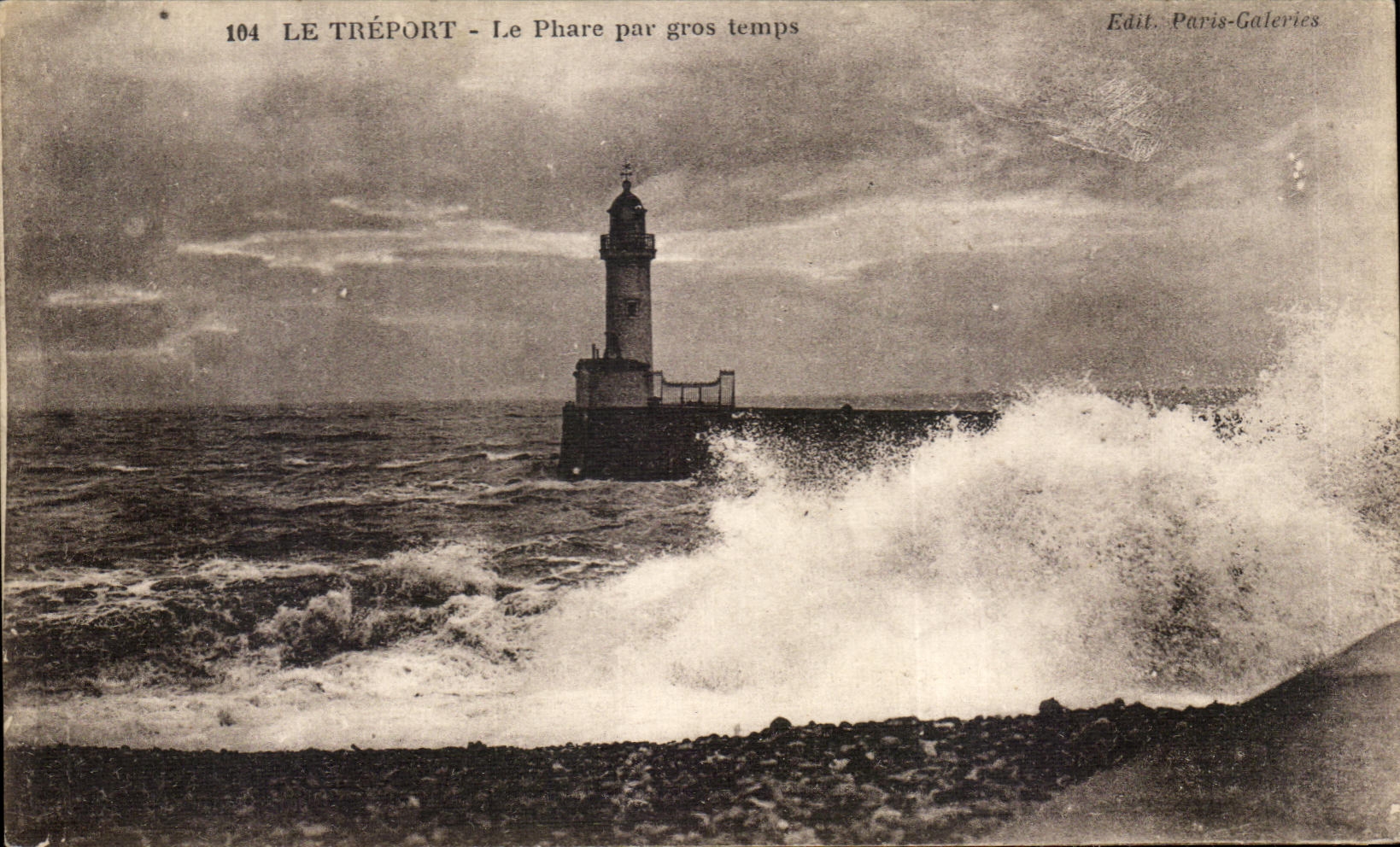 CPA Treport the Lighthouse by large temos