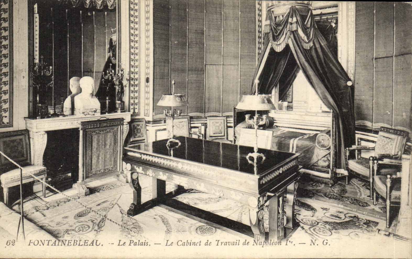 CPA Fontainebleau the palate the study of Napoleon 1st