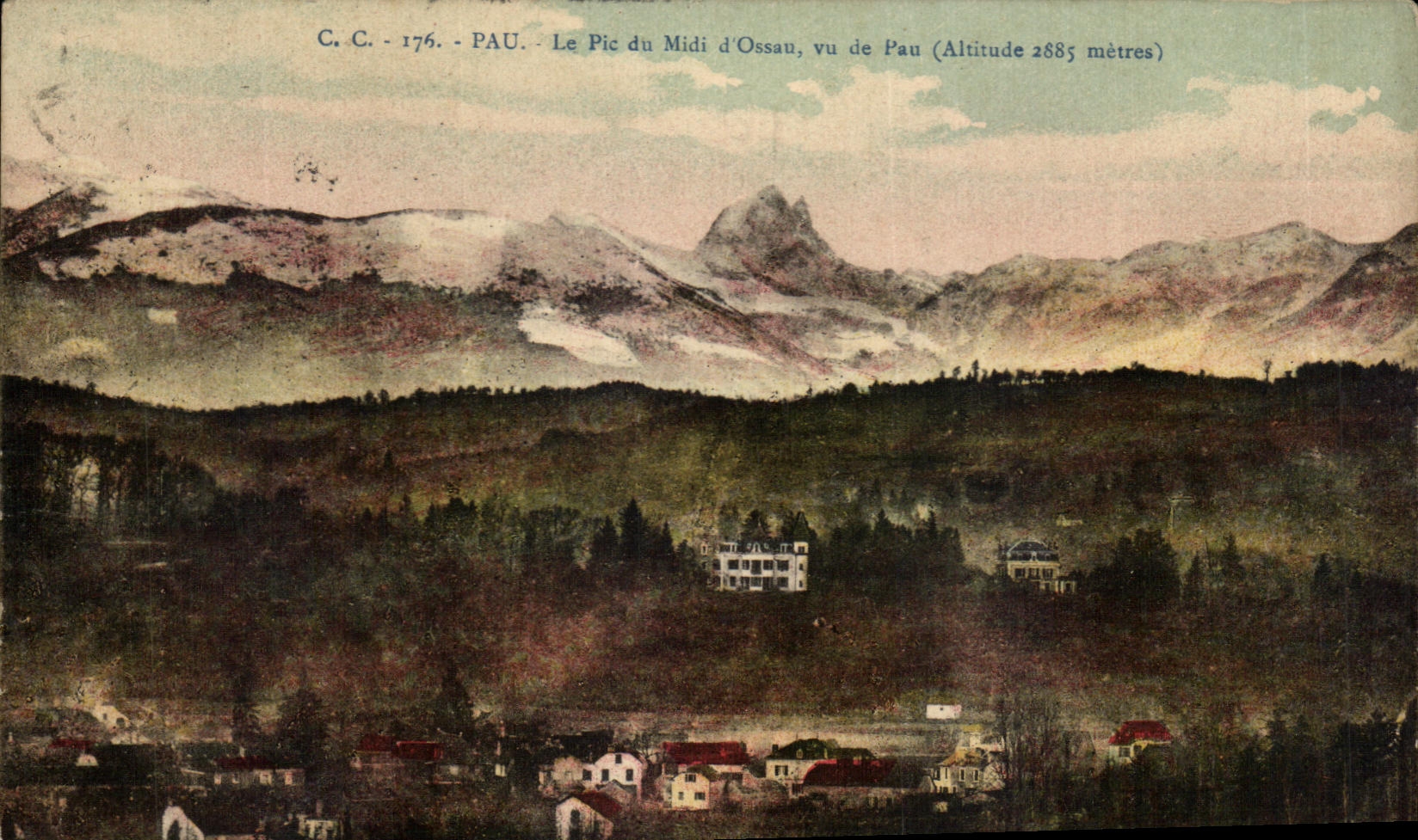 CPA Pau Le Pic du Midi d'Ossau vu de Pau