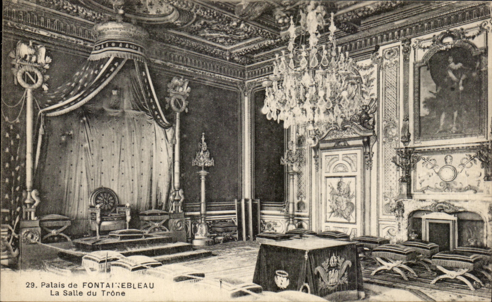 CPA Palate of Fontainebleau the Throne room