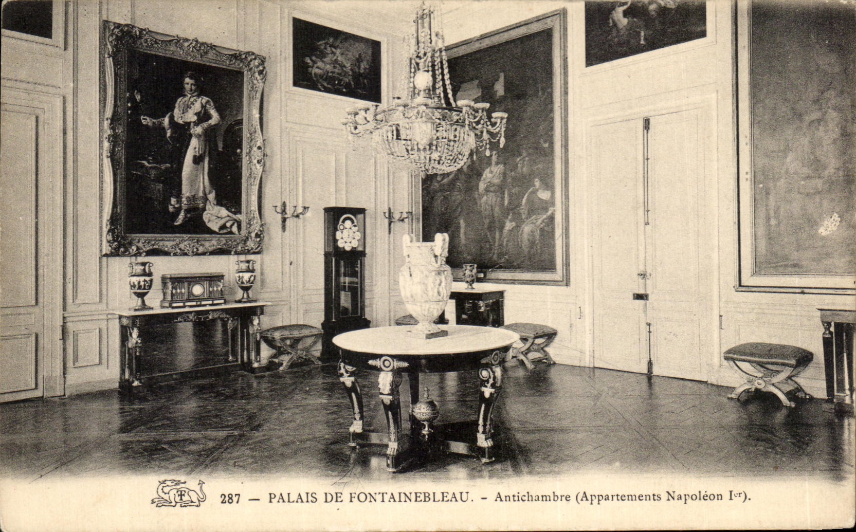 CPA Palate De Fontainebleau anteroom Napoleon Apartments 1st