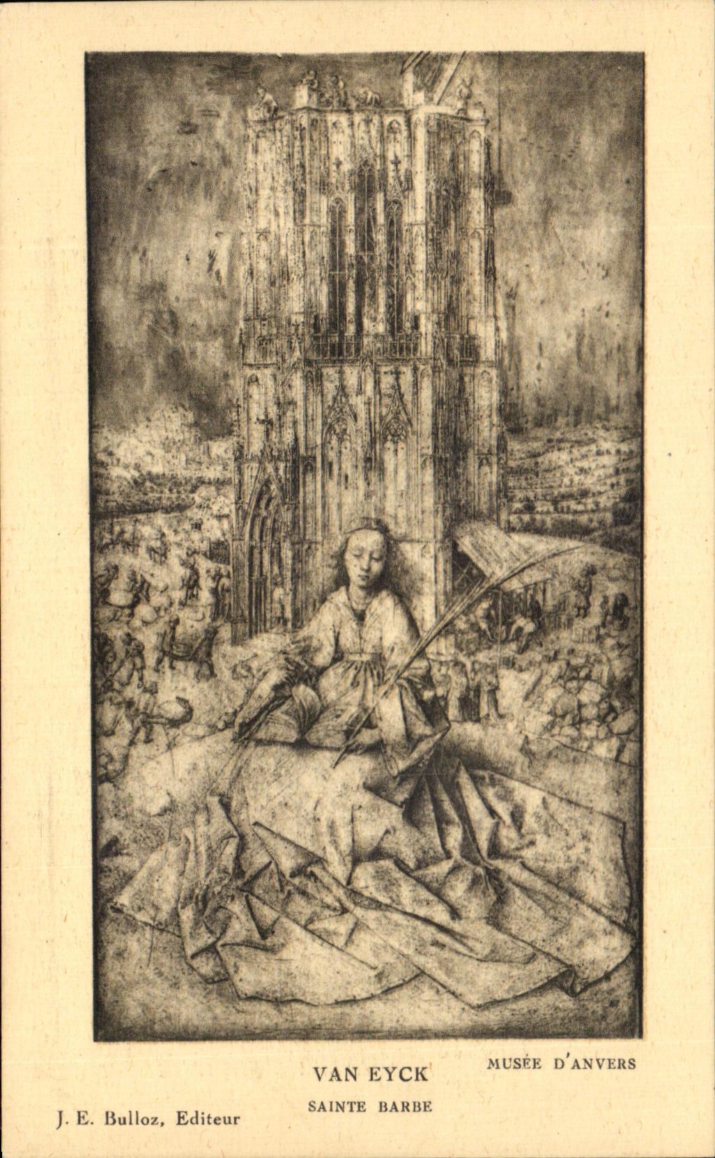 CPA Van Eyck Musee D'Anvers Sainte Barbe