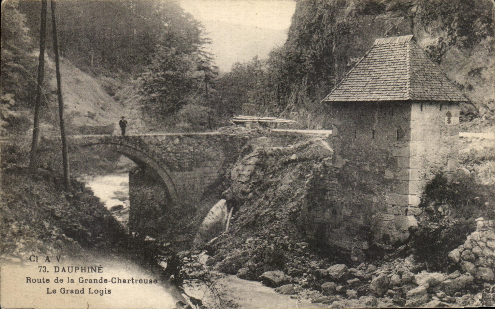 CPA Dauphine Route De La Grande Chartreuse LE Grand Logis