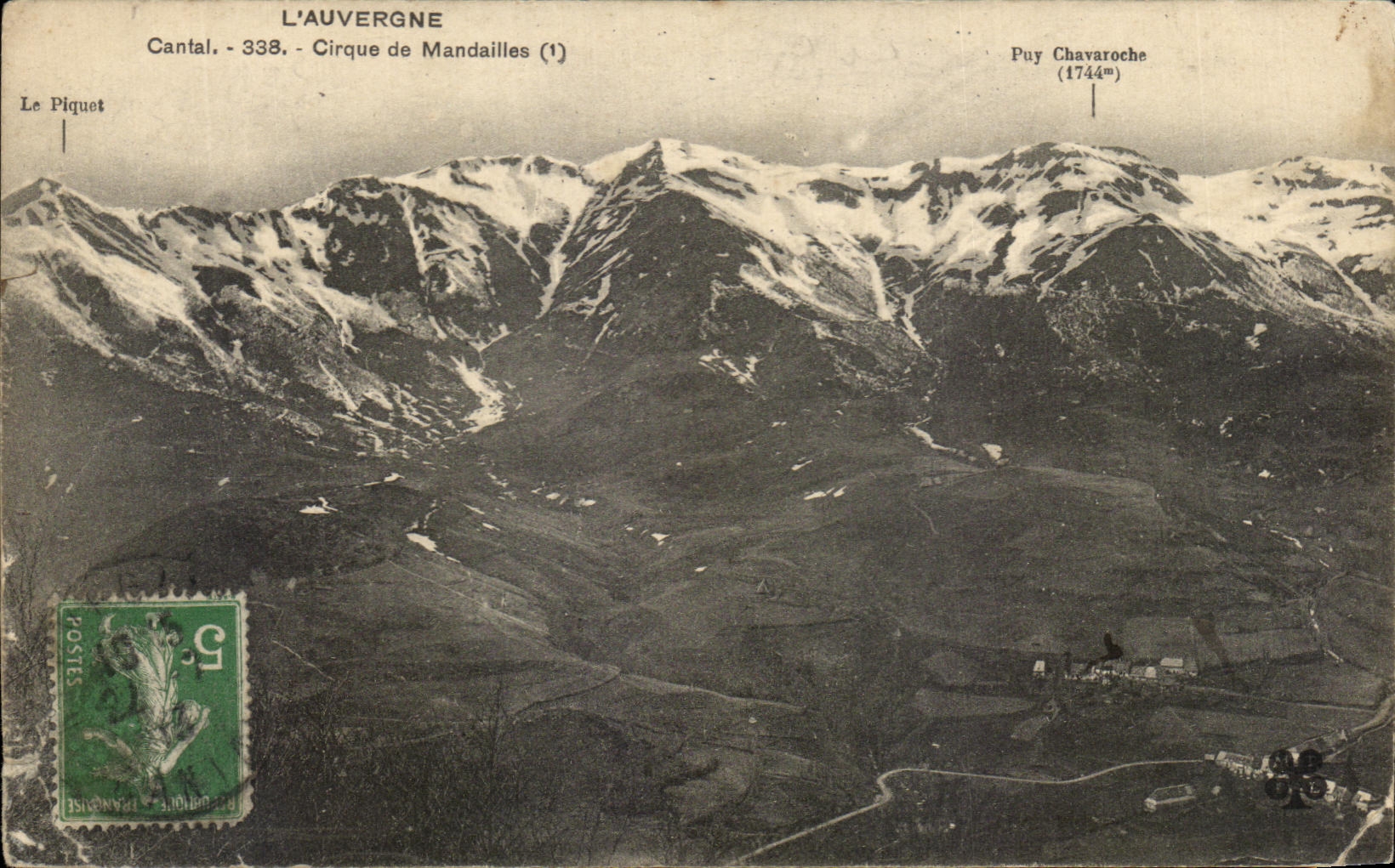 CPA Auvergne Circus De Mandailles