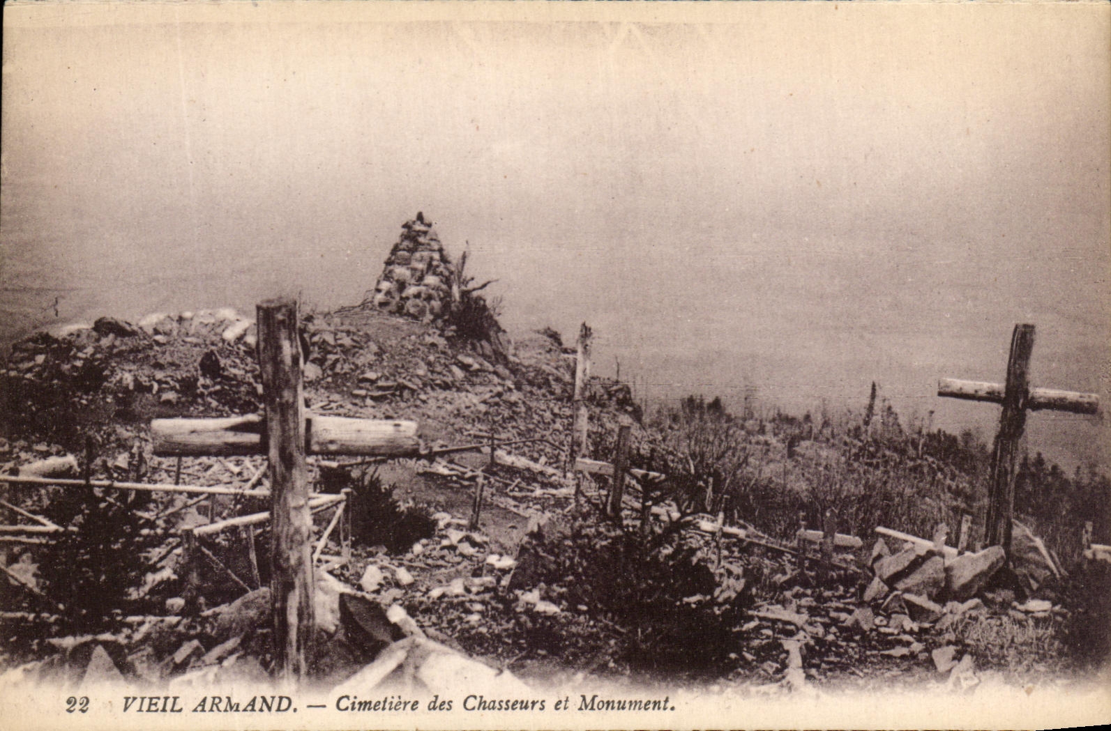 Old CPA Armand Cimetiere of the Hunters and Militaria Monument