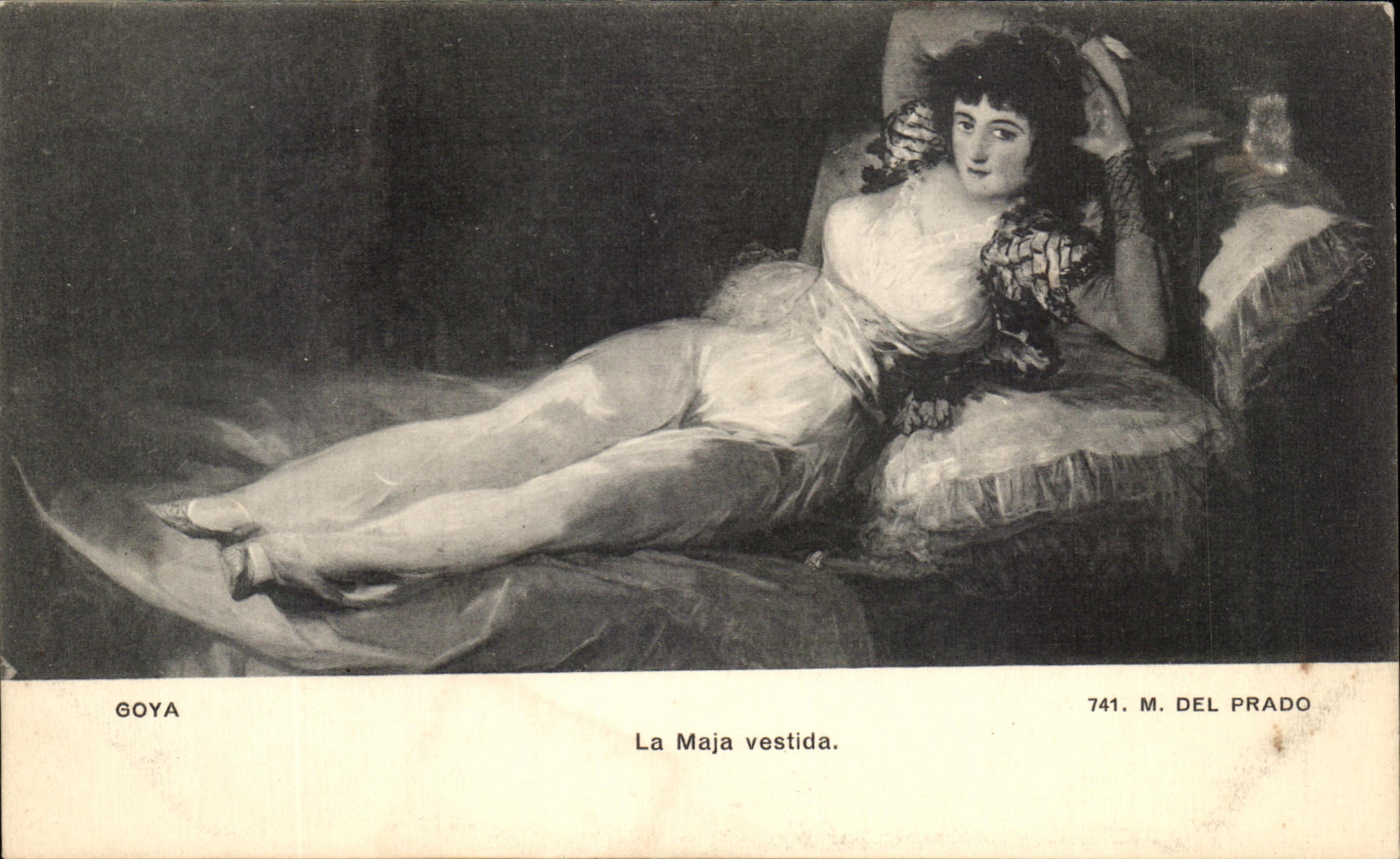 CPA Goya La Maja Vestida Museo del Prado