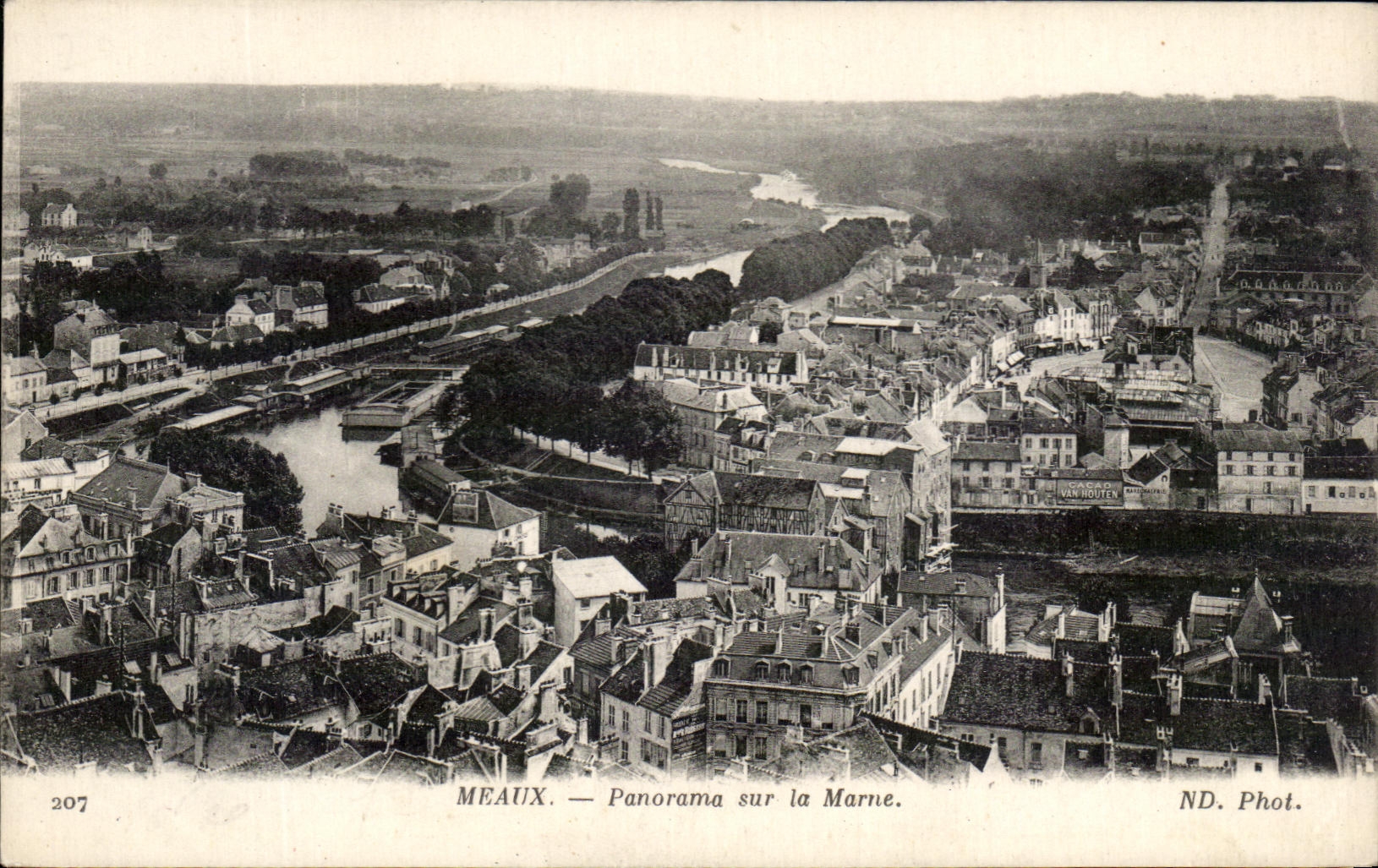 CPA Meaux Panorama sur la Marne