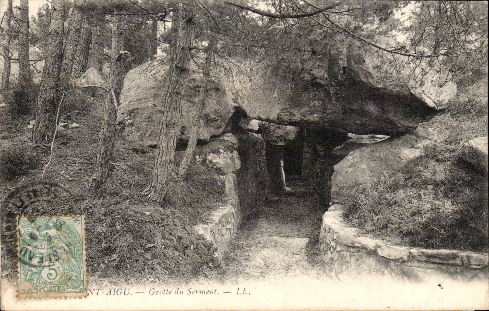 CPA Mont Aigu Grotte Du Serment