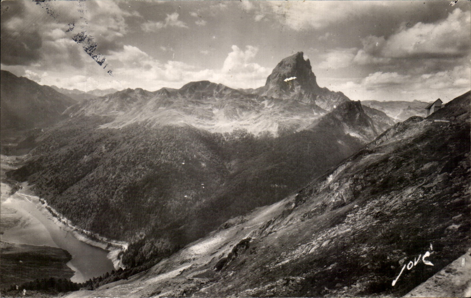CPSM Valley of Ossau the peak and the Lake Fabreges