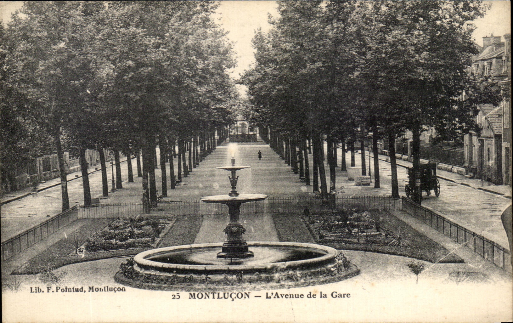 CPA Montlucon L'Avenue de la Gare