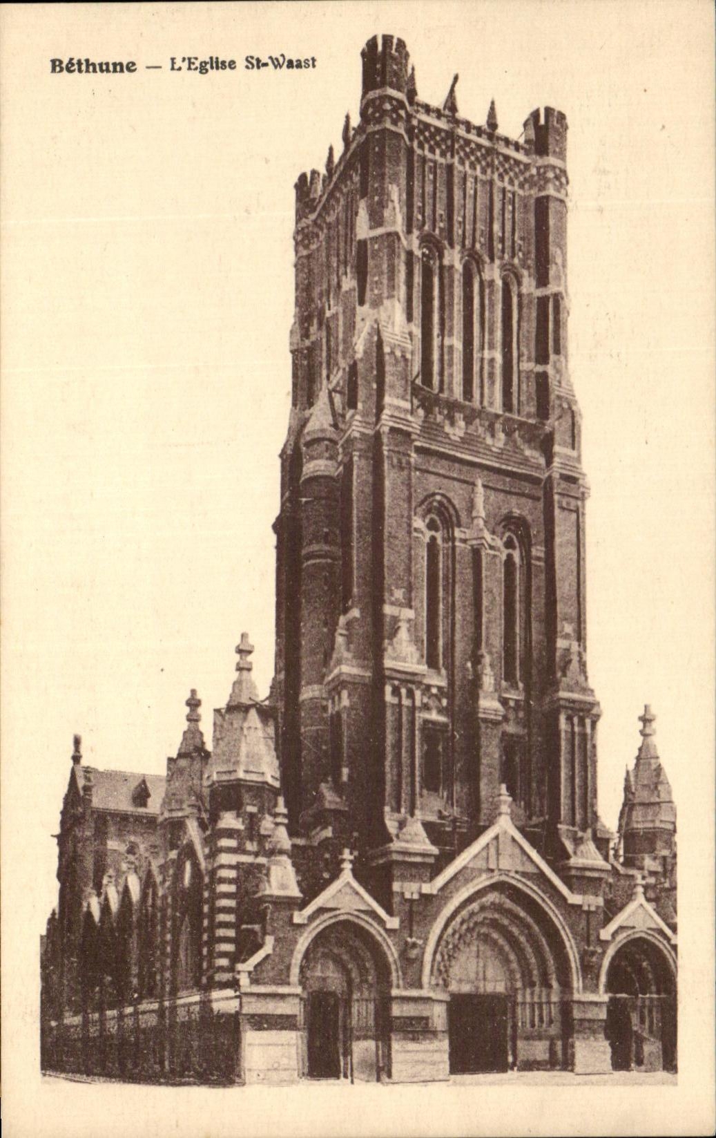 CPA Bethune the Church St Waast