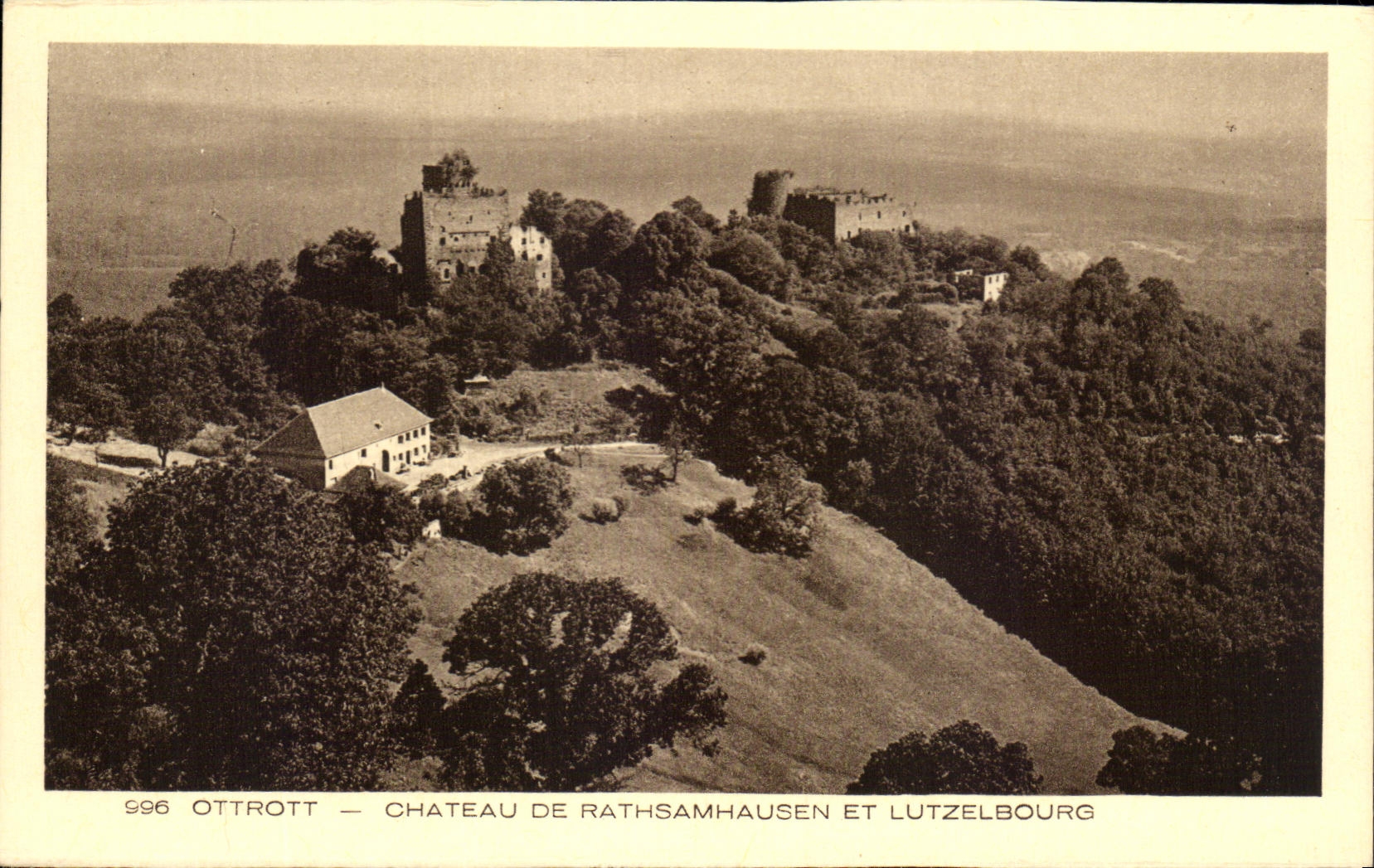 CPA Ottrott Castle De Rathsamhausen And Lutzelbourg