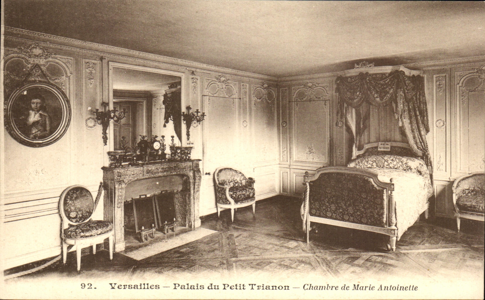 CPA Versailles palate of Small Trainon Room of Marie Antoinette