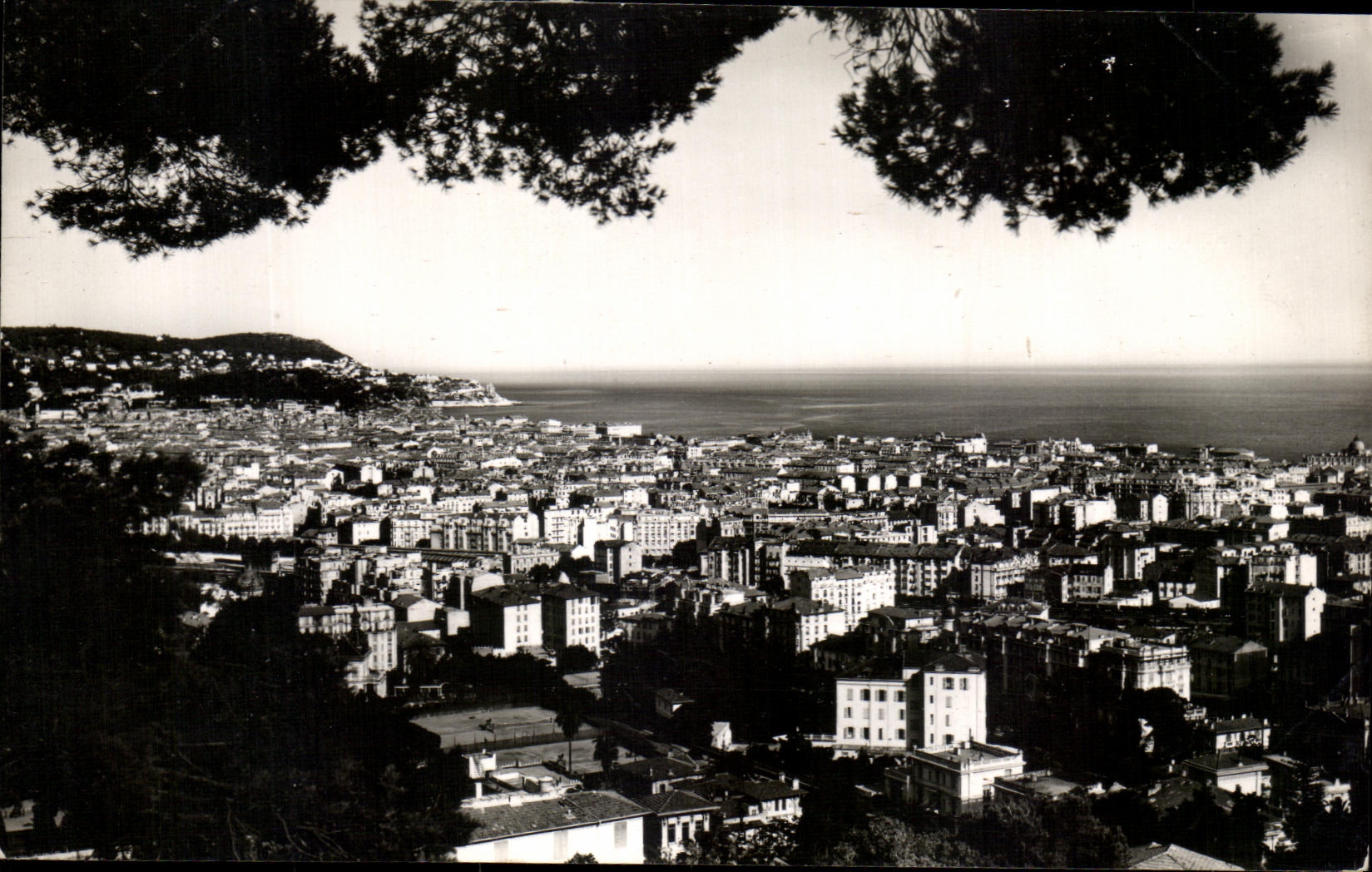 CPA Niza la bahia de los angeles vistos del parque imperial