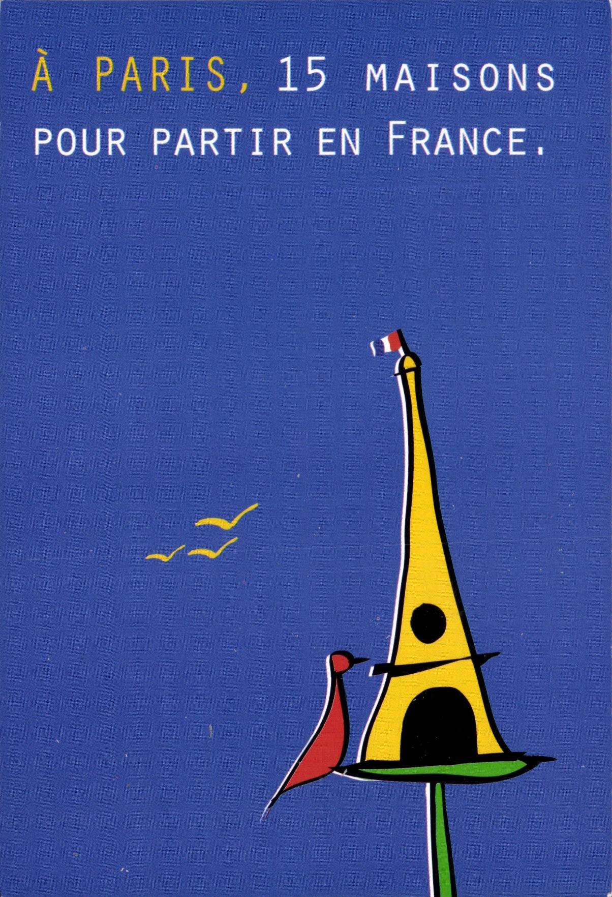 CPM Paris 15 Maisons Pour Partir En France Tour Eiffel