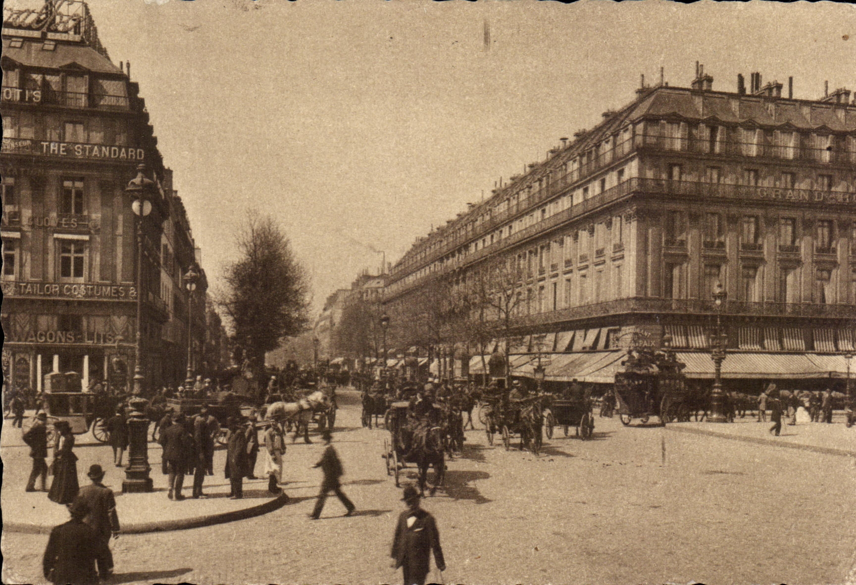 CPA Paris Places Opera Boulevard of the Nasturtiums