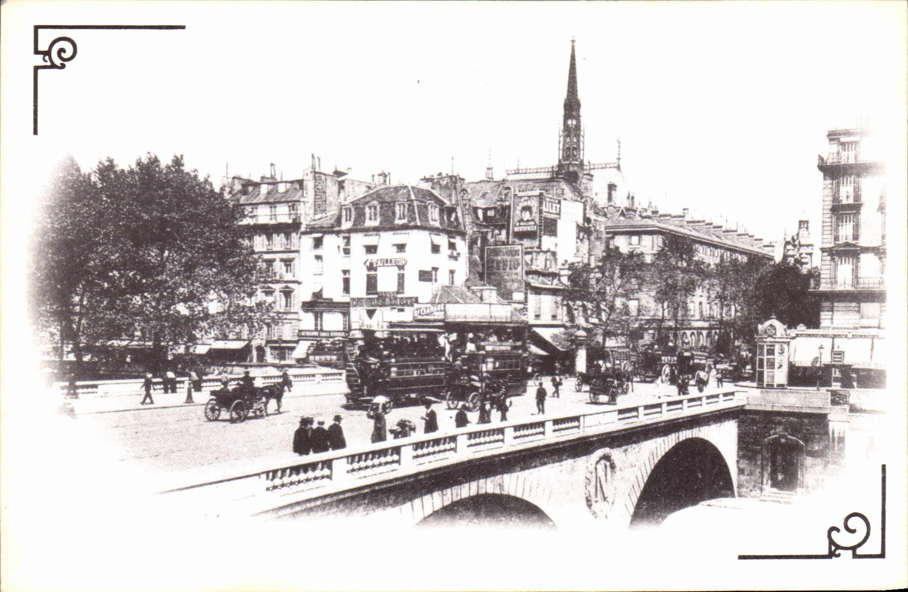 REPRO Paris D'Autrefois Pont St Michel