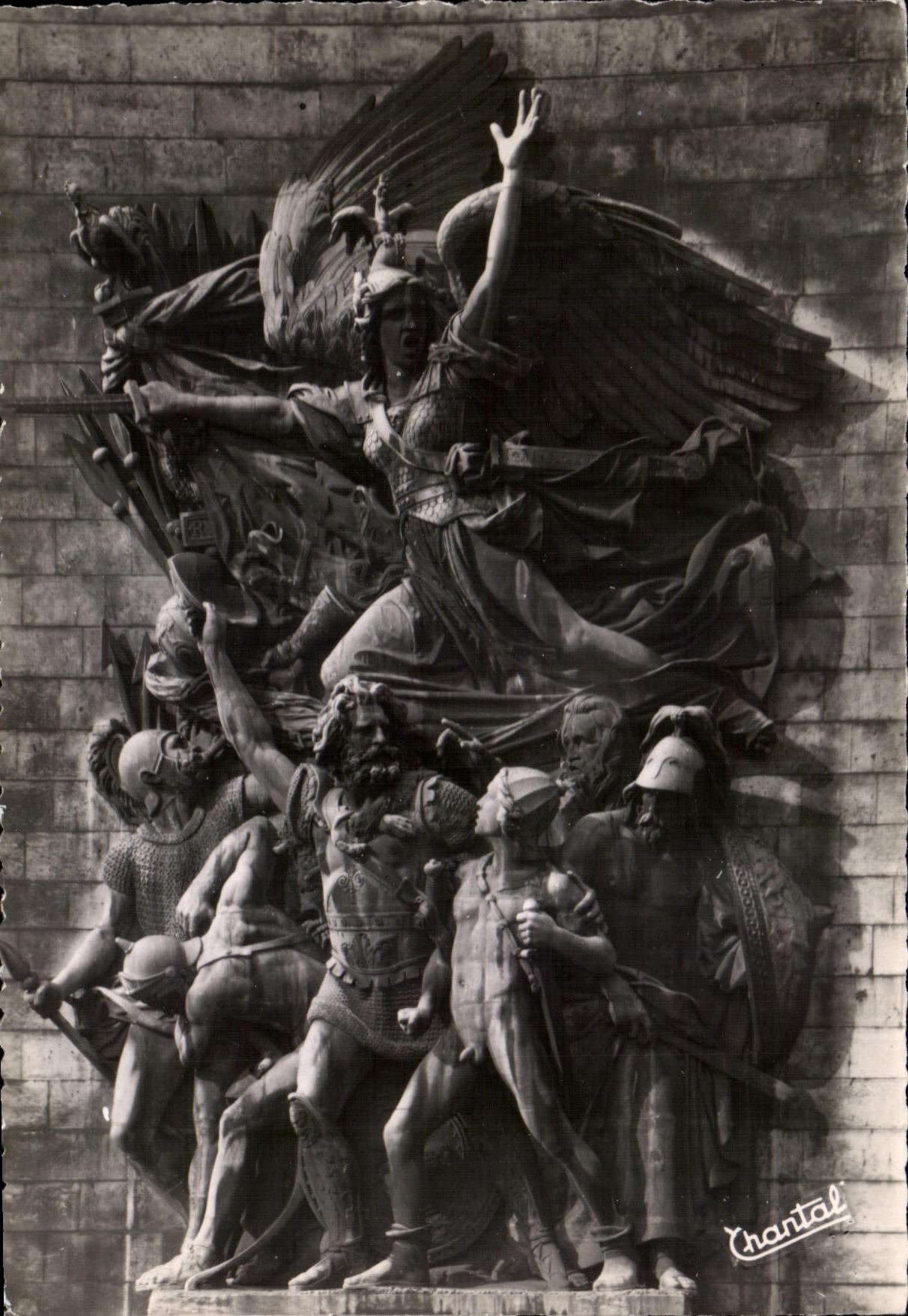 CPSM Paris En Avion L'arc La Marseillaise de Rude
