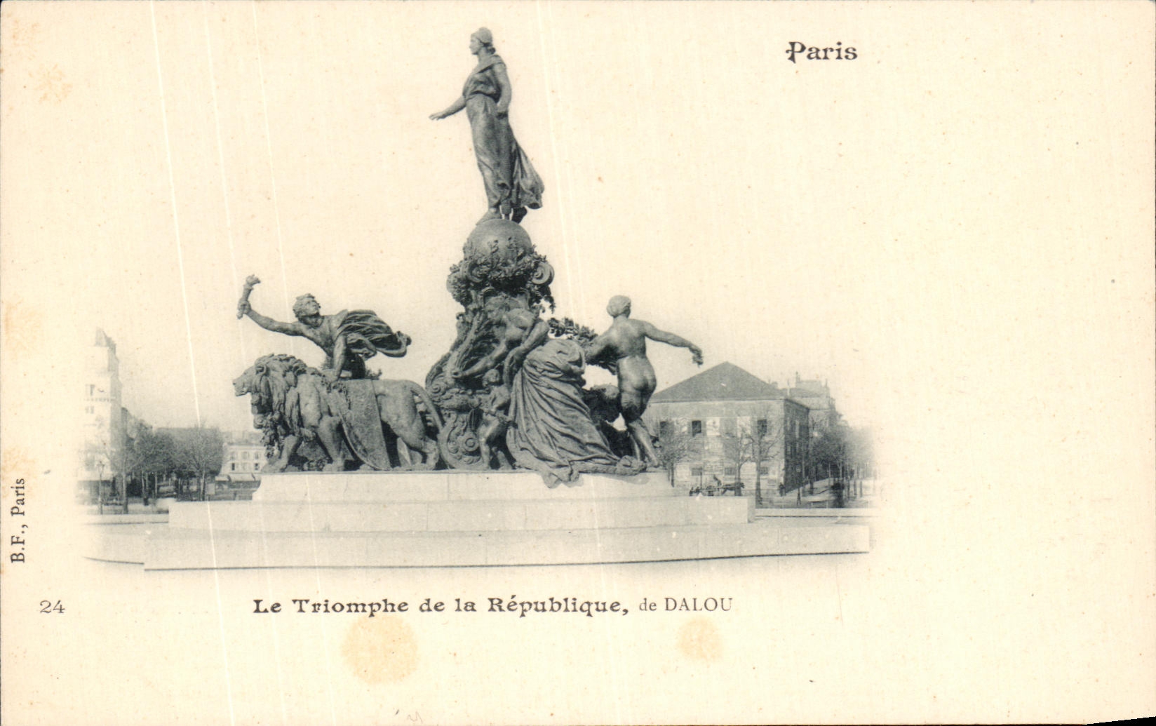 CPA Paris Triumph of the Republic of Dalou