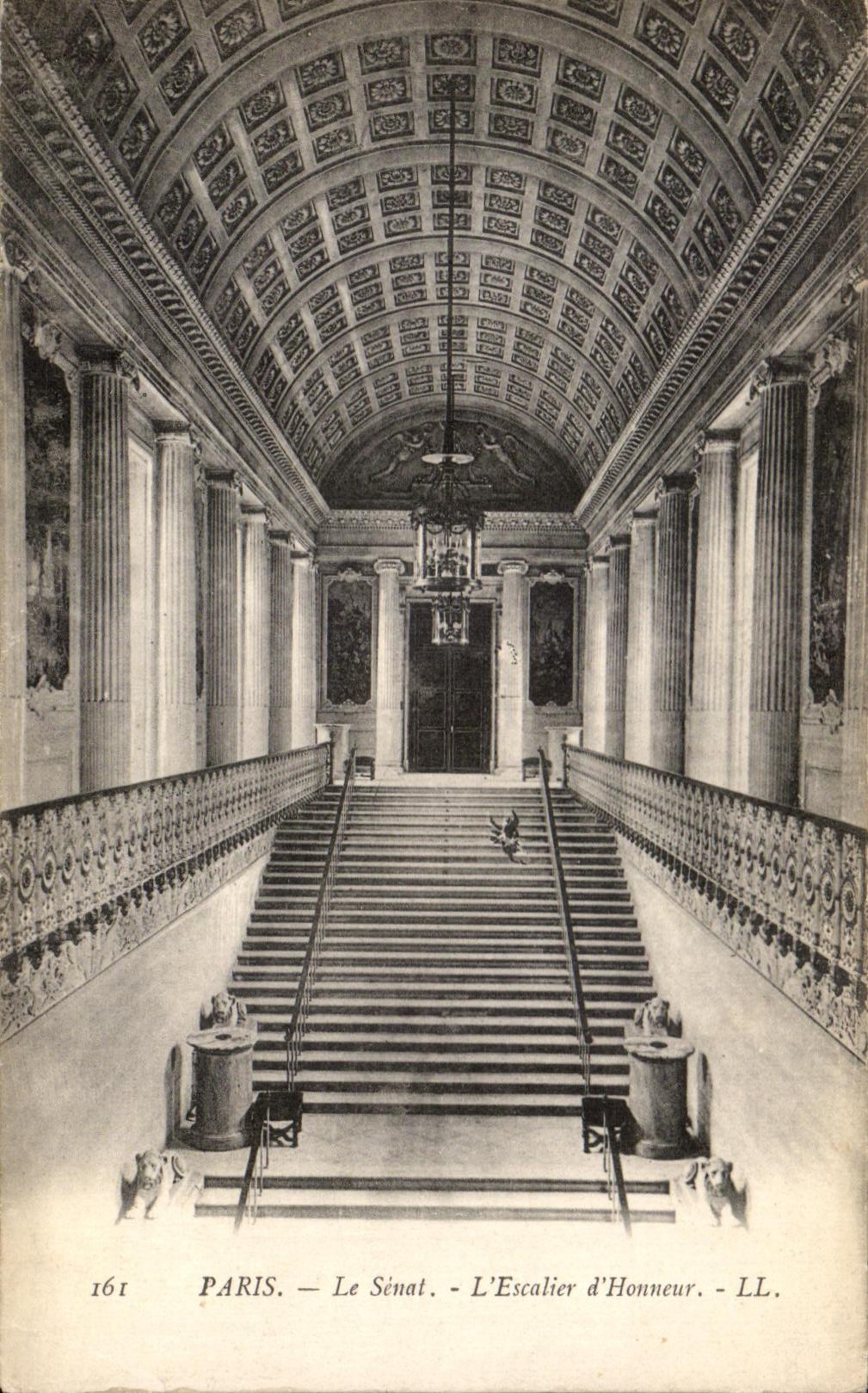 CPA Paris the Senate the Main staircase