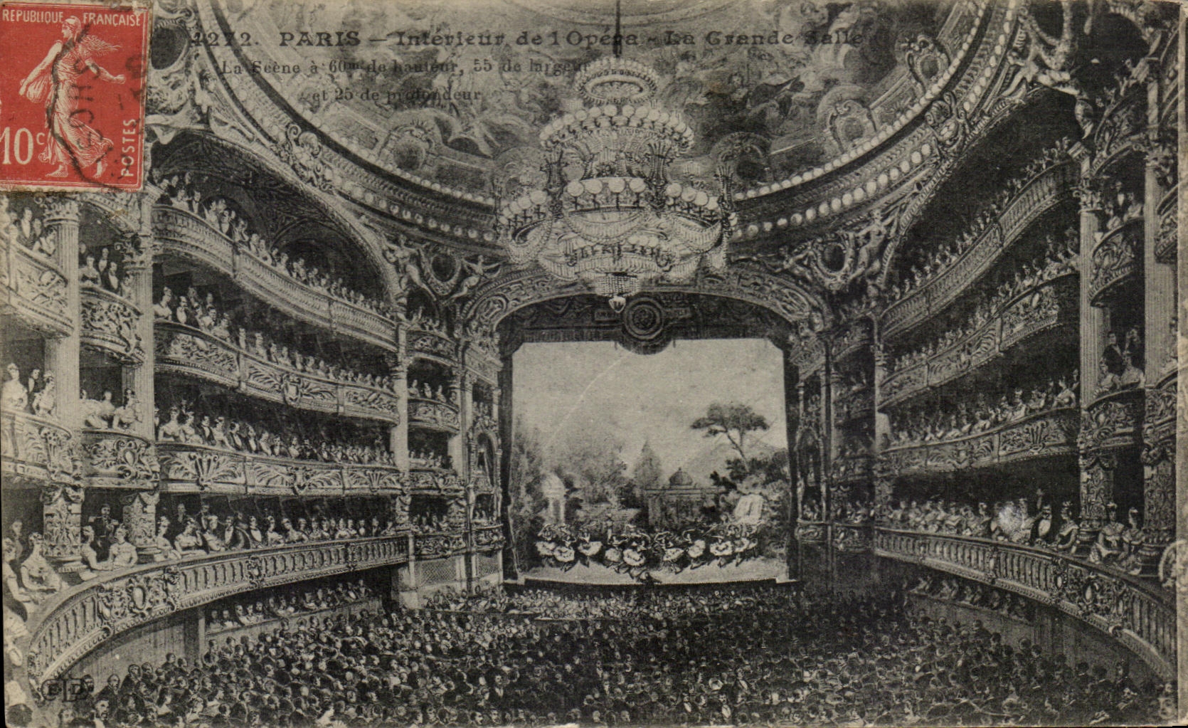 CPA Interior Paris Of Opera the Large Room