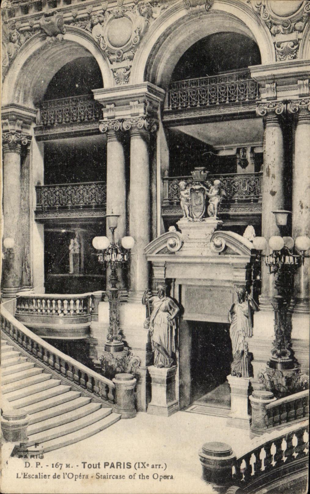 CPA Any Paris the Staircase Of Opera