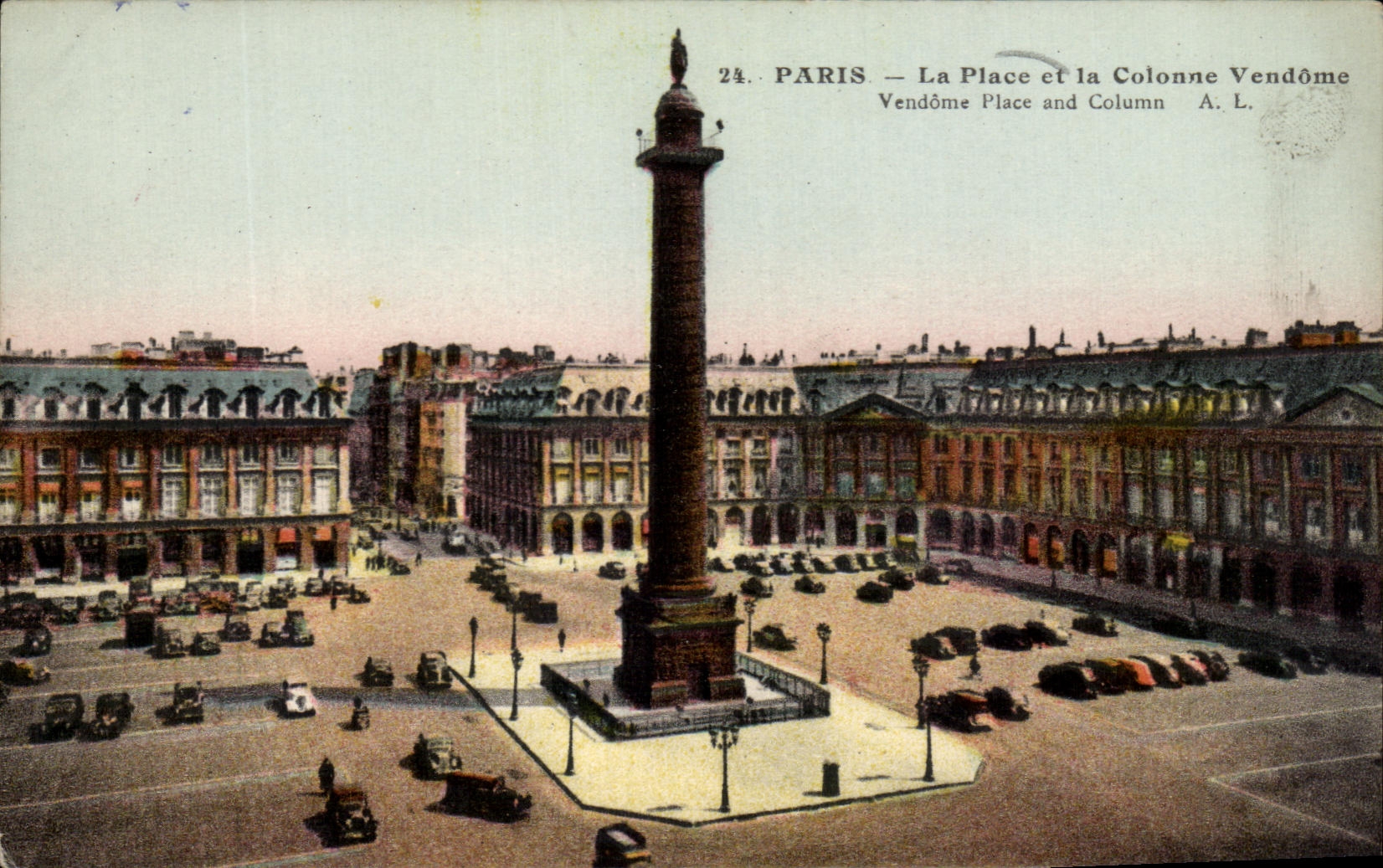 CPA Paris the Place and Coloanne Vendome