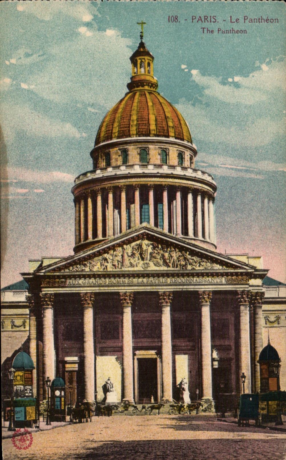 Panorama del panteon de CPA Paris