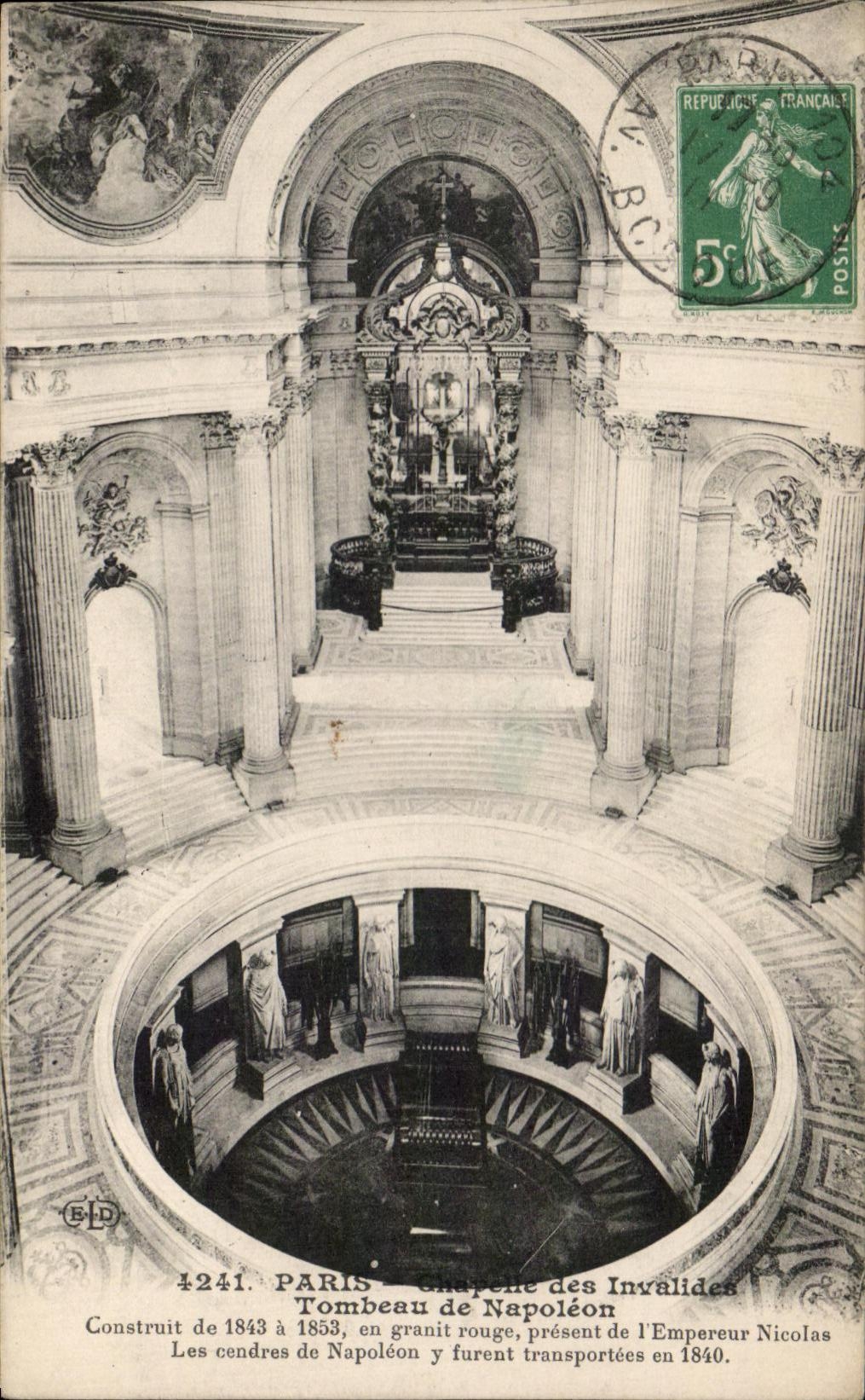 CPA Paris of Invalides the Tomb of Napoleon 1st