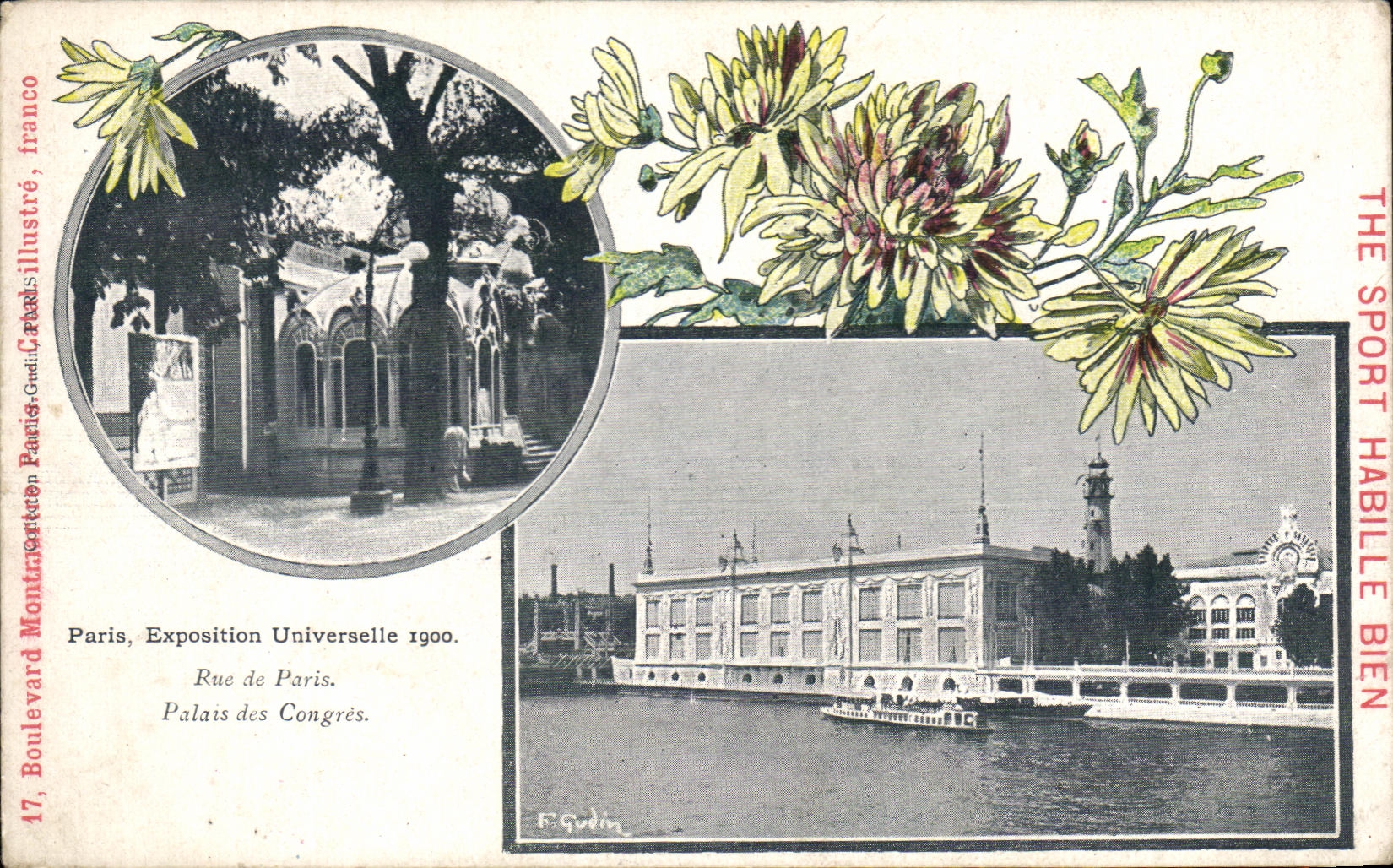 CPA Paris Fair Universal Street Of Paris Palate Of Congers