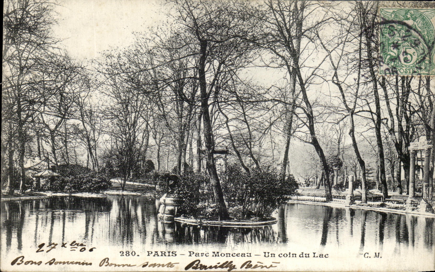 CPA Paris Park Heap a corner of the Lake