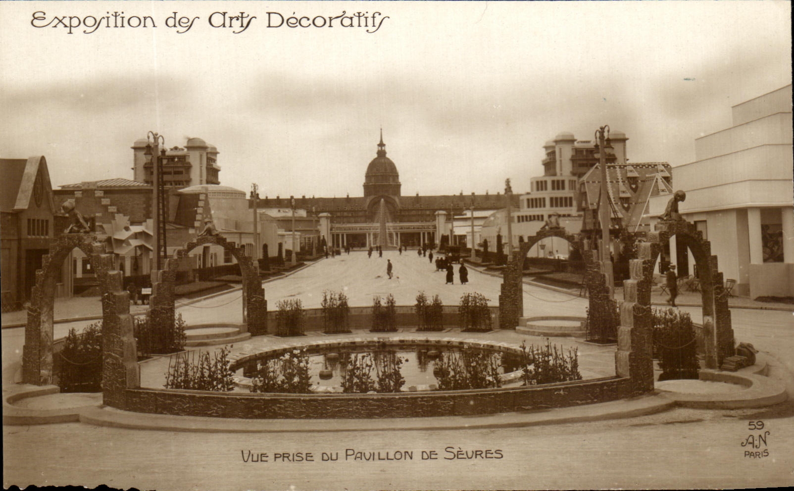 CPA Exposition of Cirty Decoralifs Seen from Of the House Of Separate