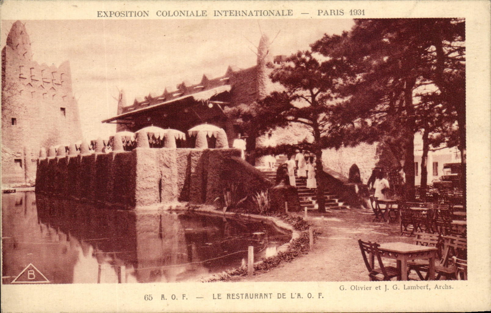 International CPA Expostion Colonial Paris the Restaurant Of the AOF