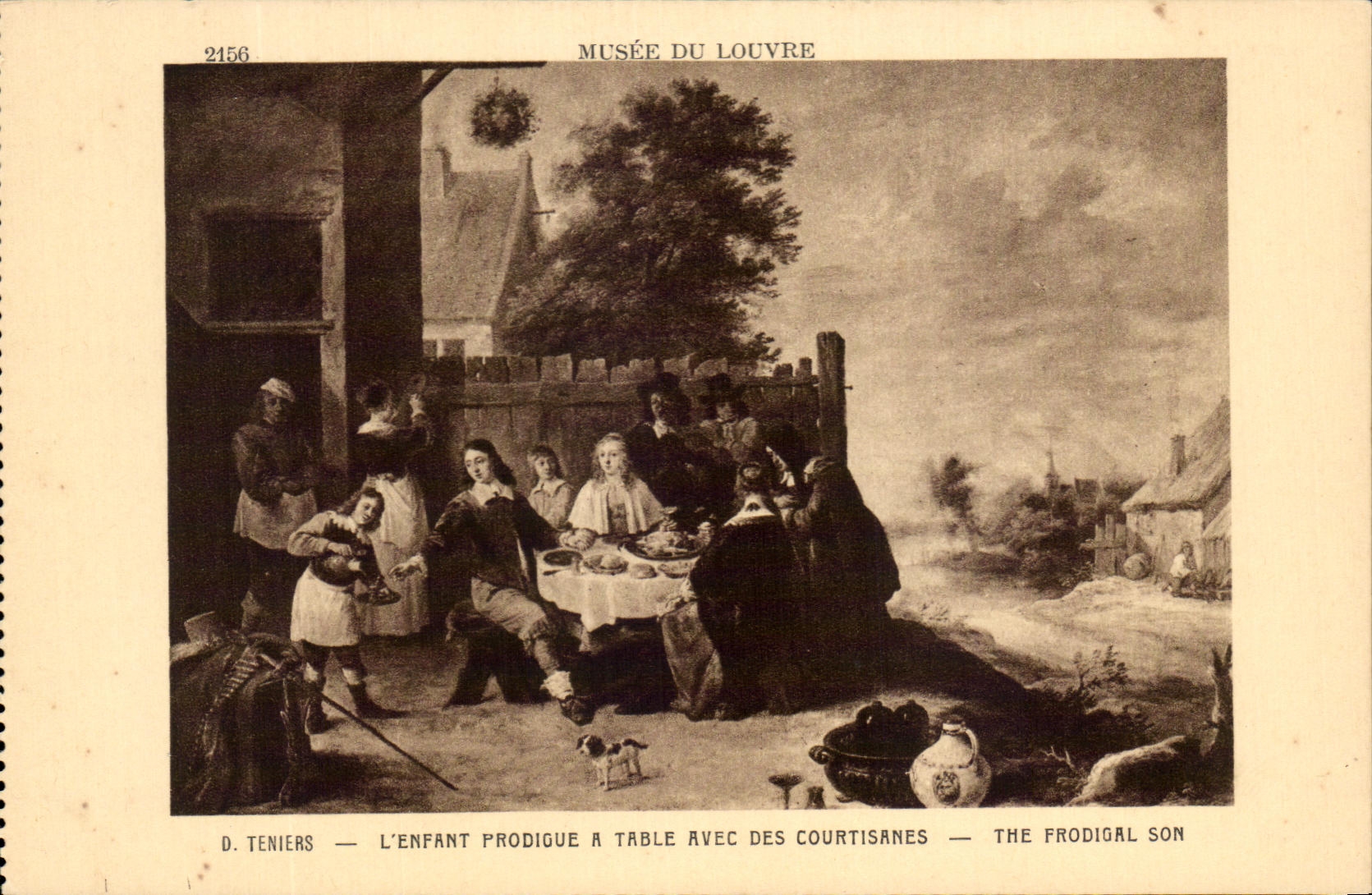 CPA Musee Du Louvre Teniers l'Enfant Prodioue A Table Avec Des Courtisanes