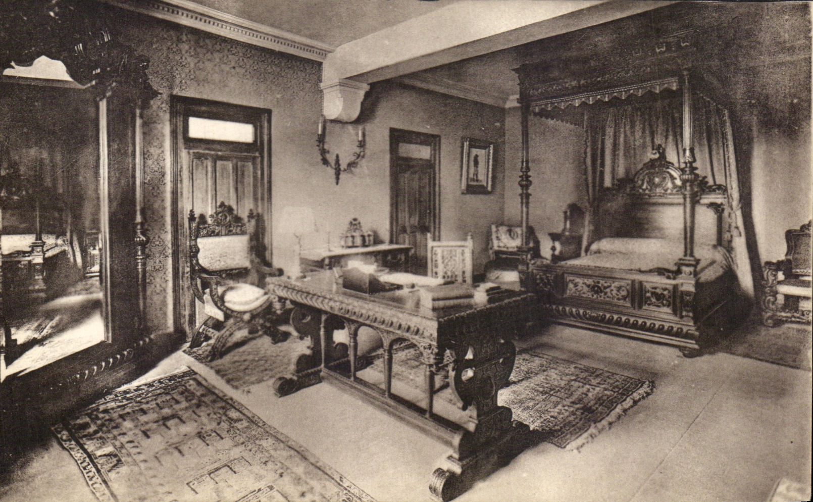 CPA Castle De Peyrieu room To be slept Renaissance