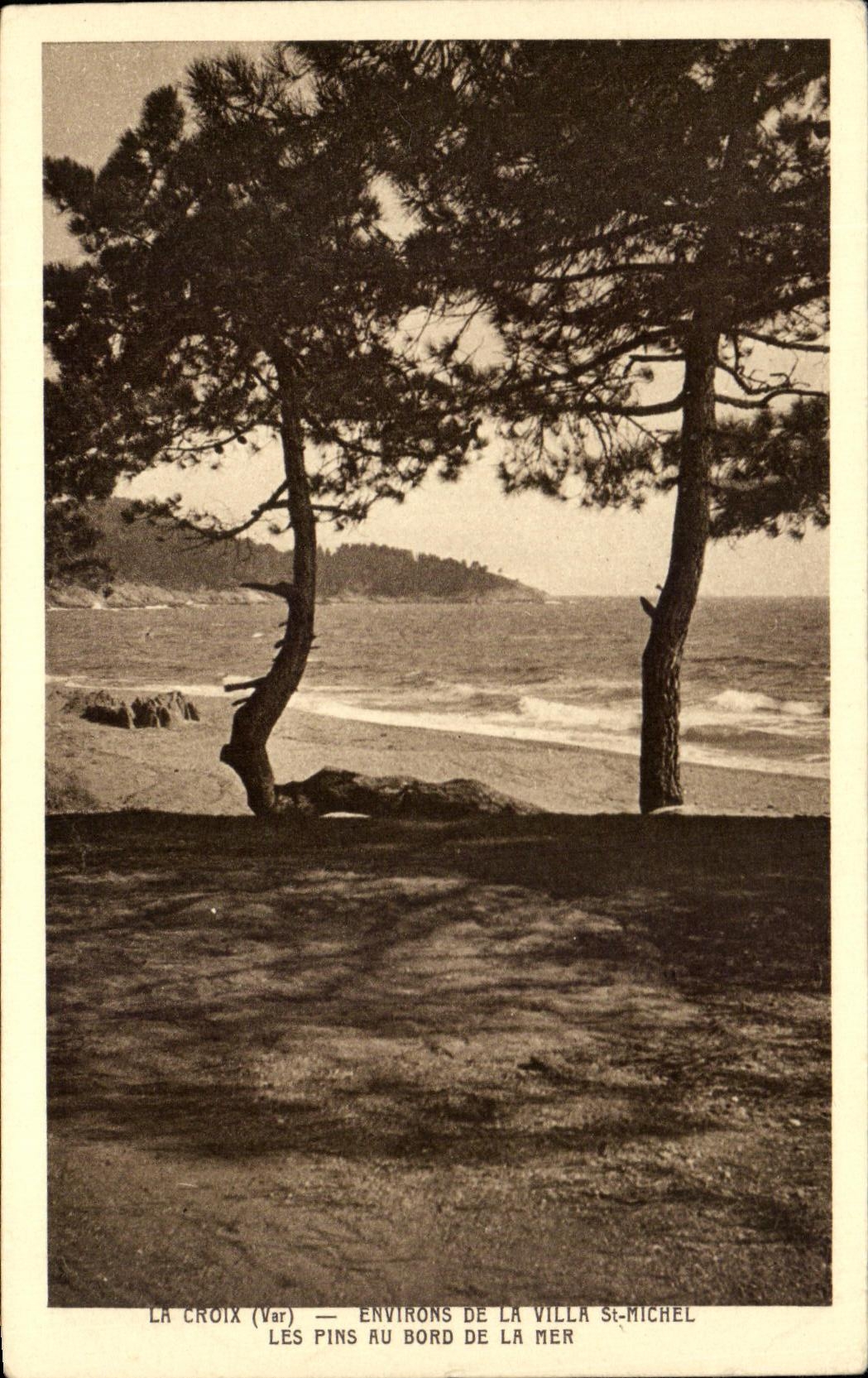 CPA La Croix Environs De La Villa St Michel Les Pins Au Bord De La Mer