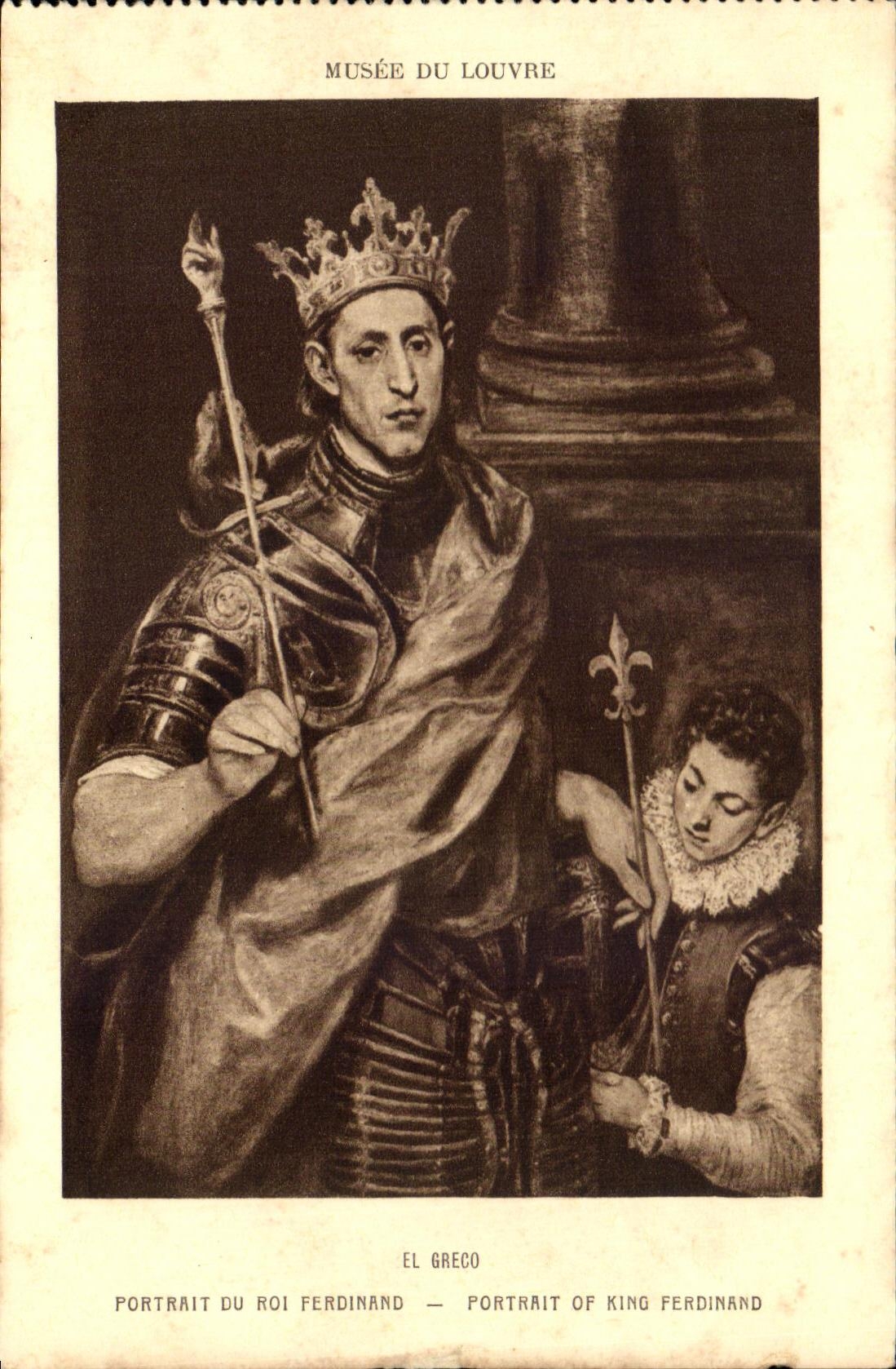 CPA Portrait Du Roi Ferdinand Musee du Louvre Paris 