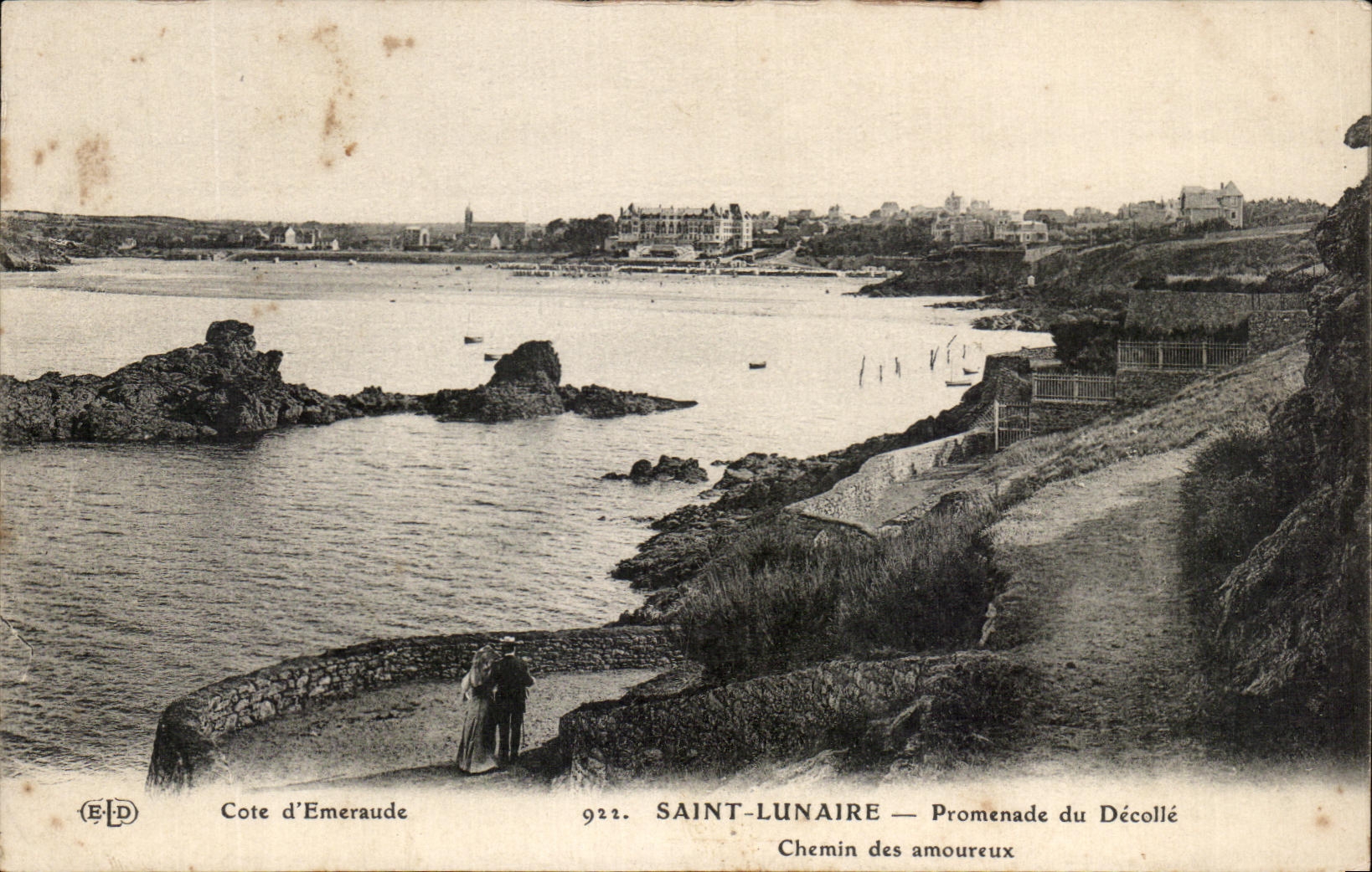 CPA Saint Lunaire Promenade du Decolle Chemin des amoureux