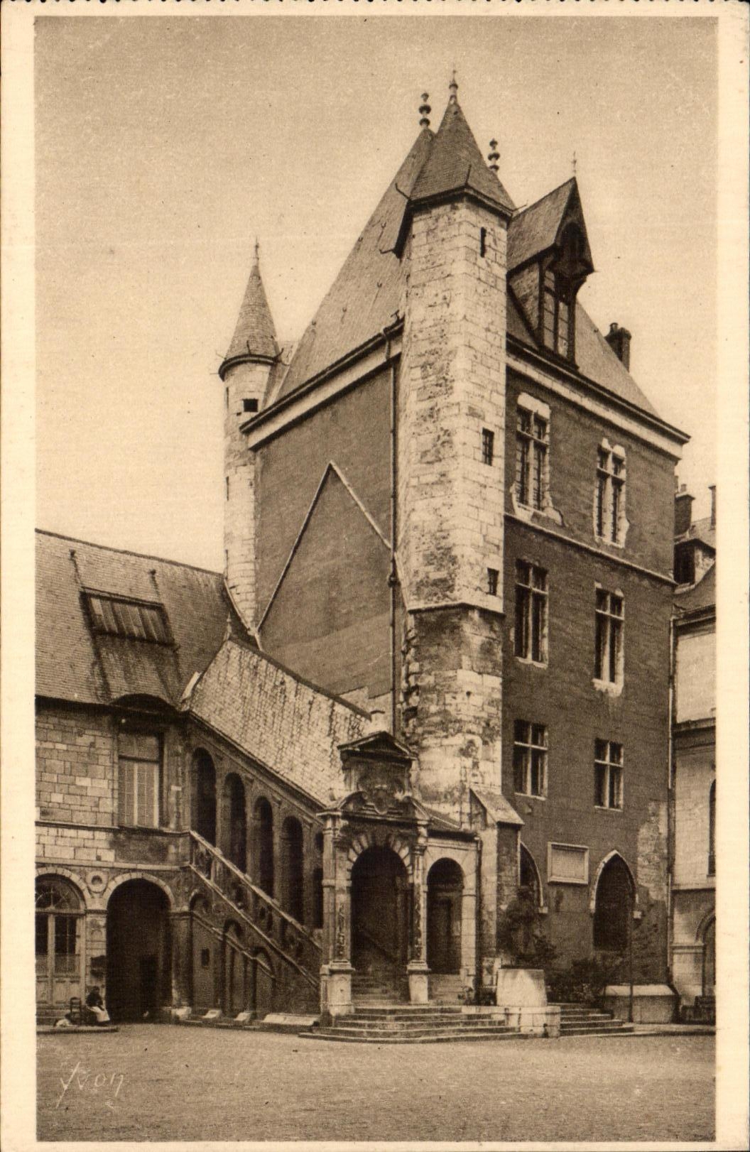 CPA Dijon Old Palate Ducal La Turn of Bar