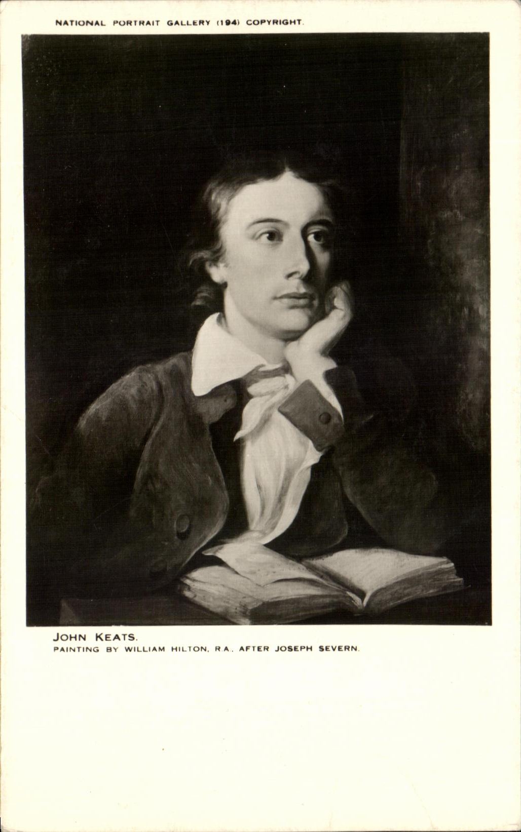 CPA John Keats William Hilton Joseph Severn National portrait Gallery 