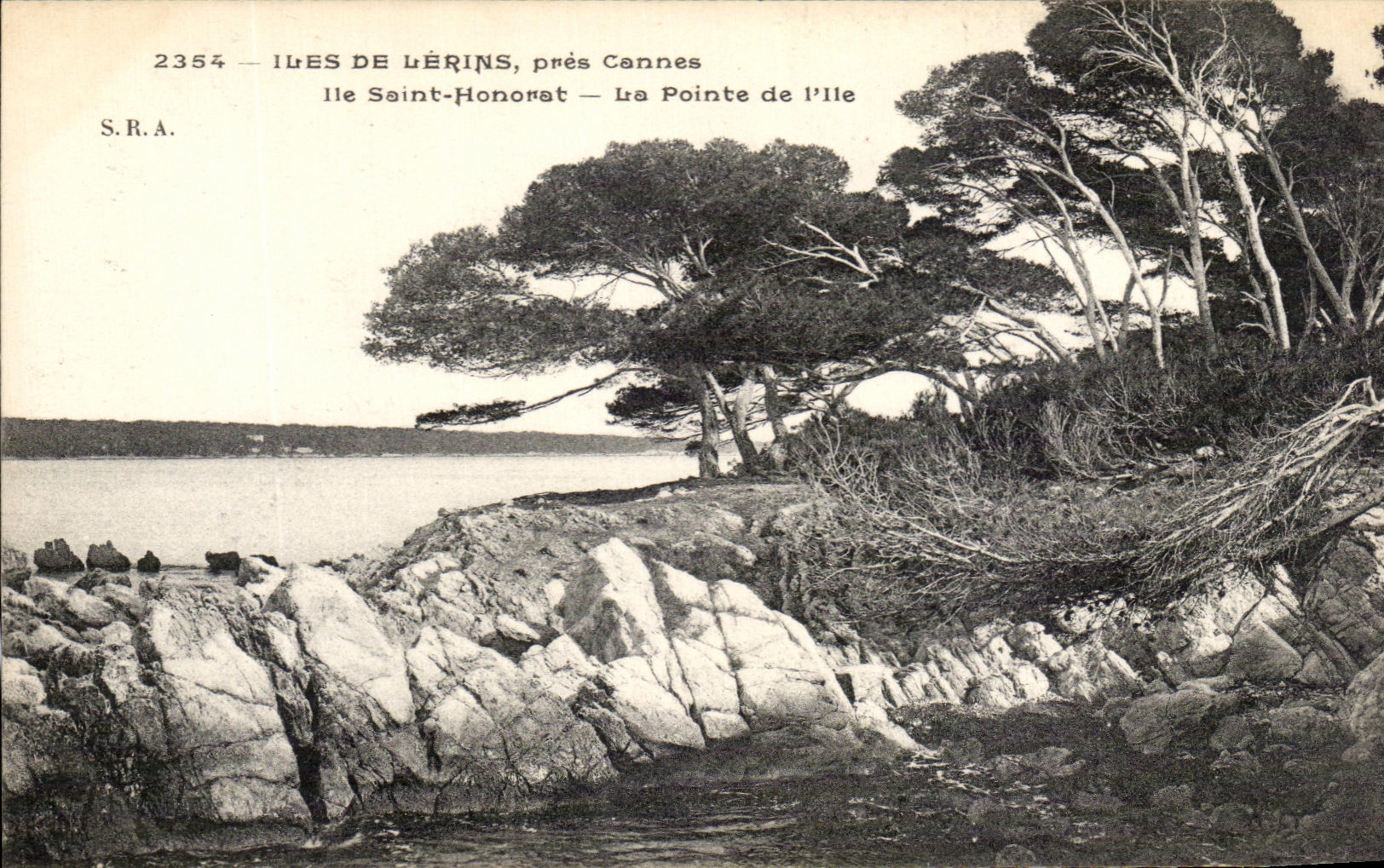 CPA Iles De Lerins Close Cannes Ille Saint Honorat La Points Island