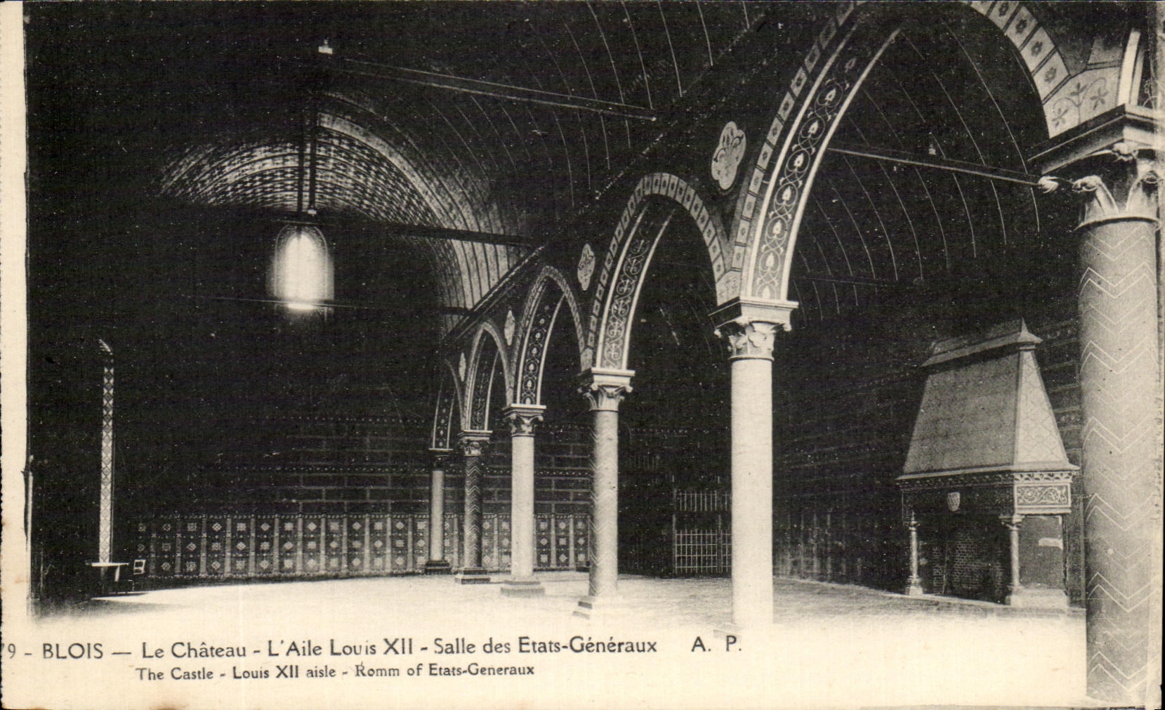 CPA Blois Le Chateau L'Aile Louis XII Salle Des Etats Generaux