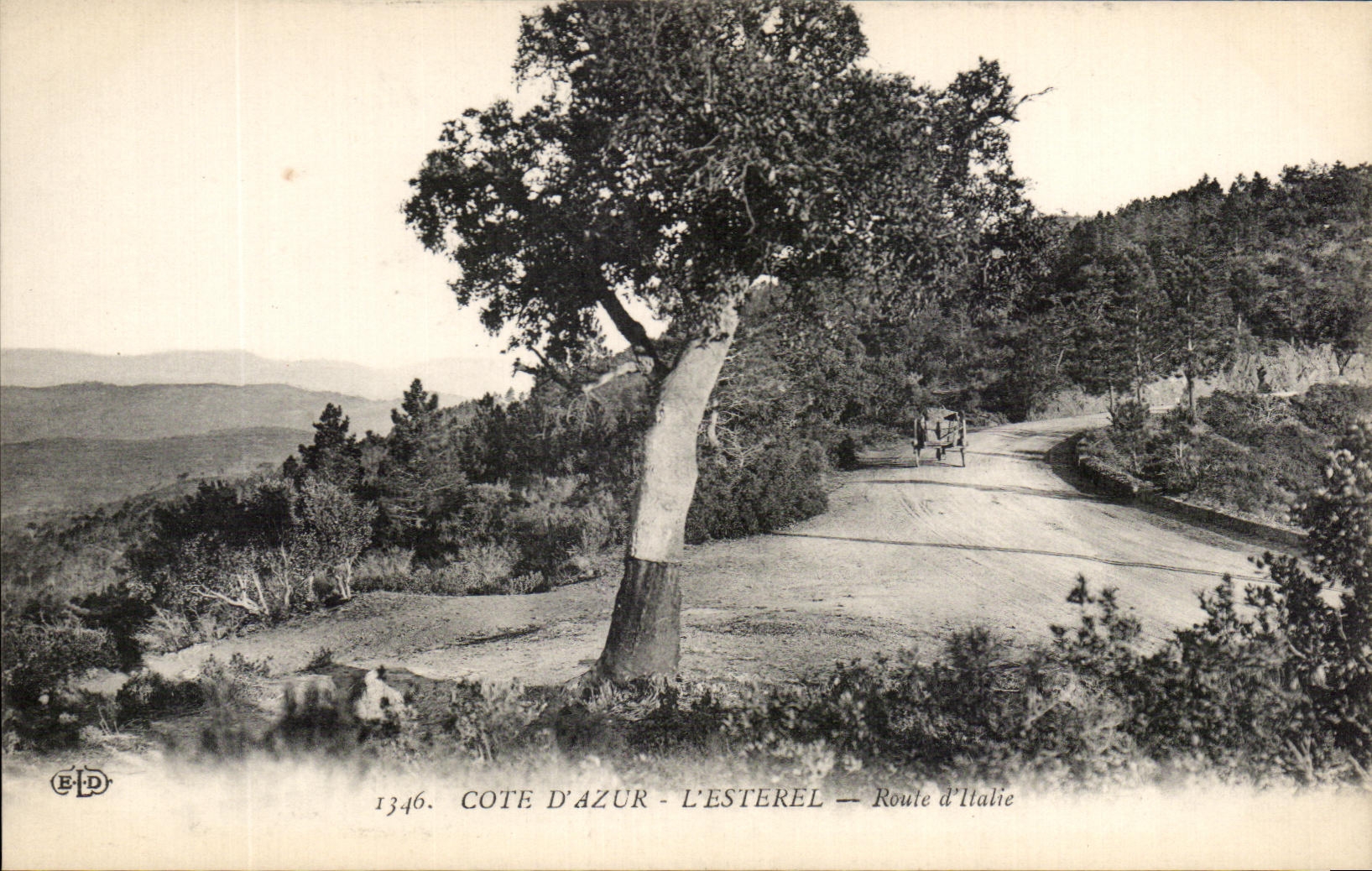 CPA Cote D'Azur L'Esterel Route d'italie