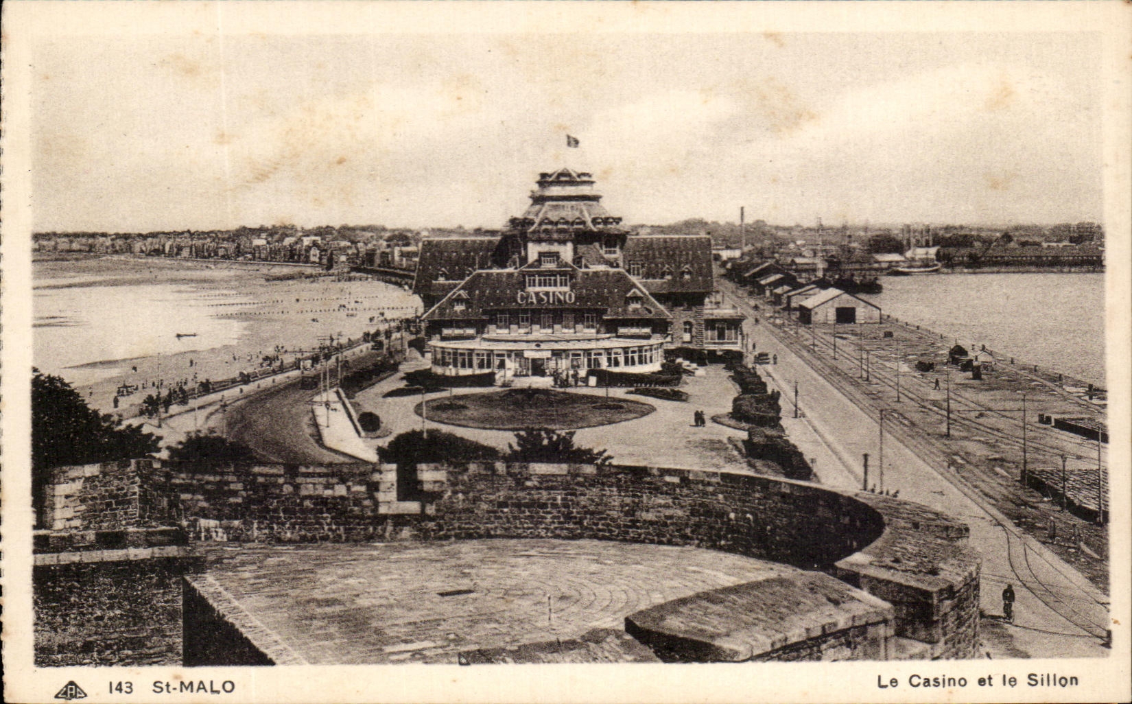 CPA St Malo Le Casino et le Sillon