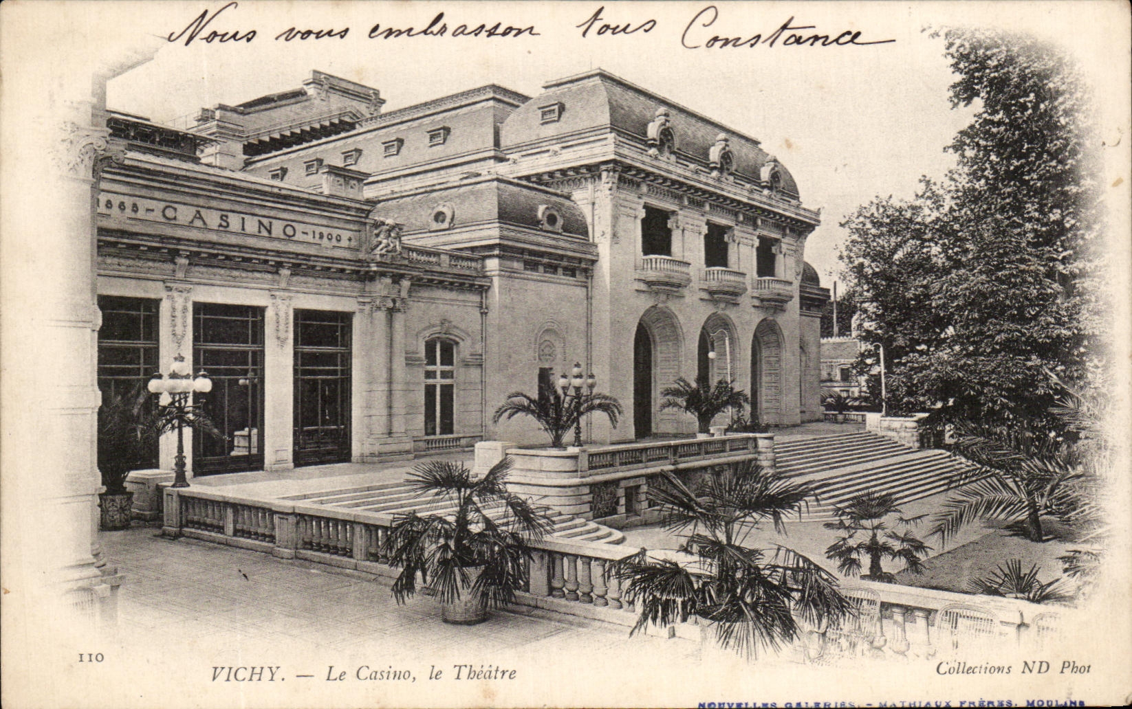 CPA Vichy Le Casino Le Theatre