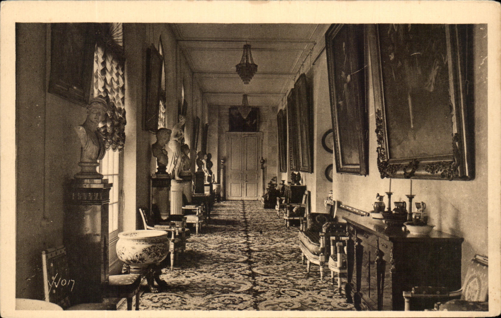 CPA Chateau De Valencay Galerie du Rez de Chaussee